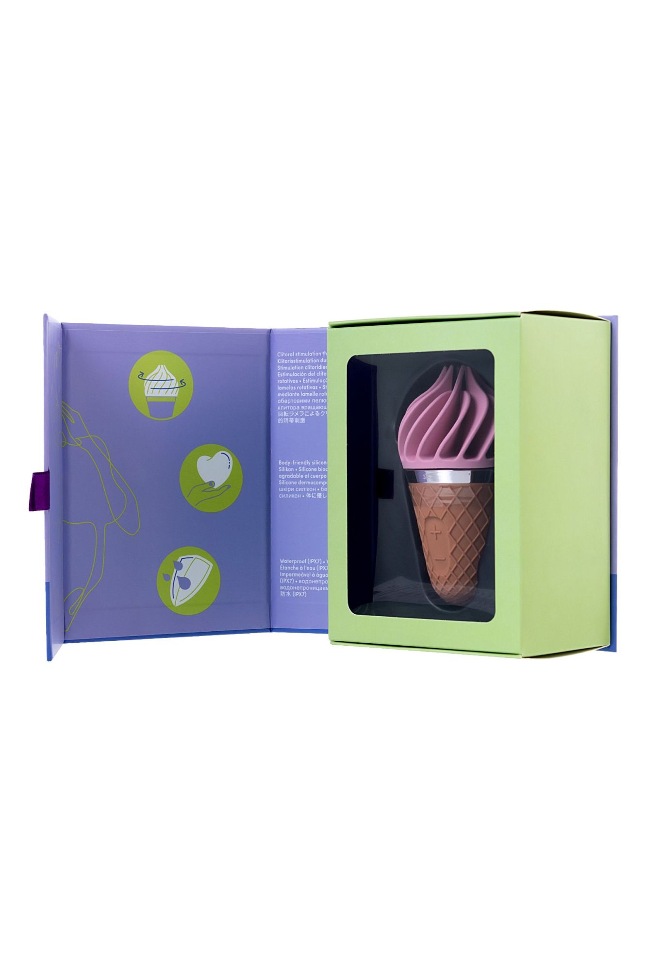 вибромассажер satisfyer layons sweet treat , силикон, розовый, 10,4 см. в России