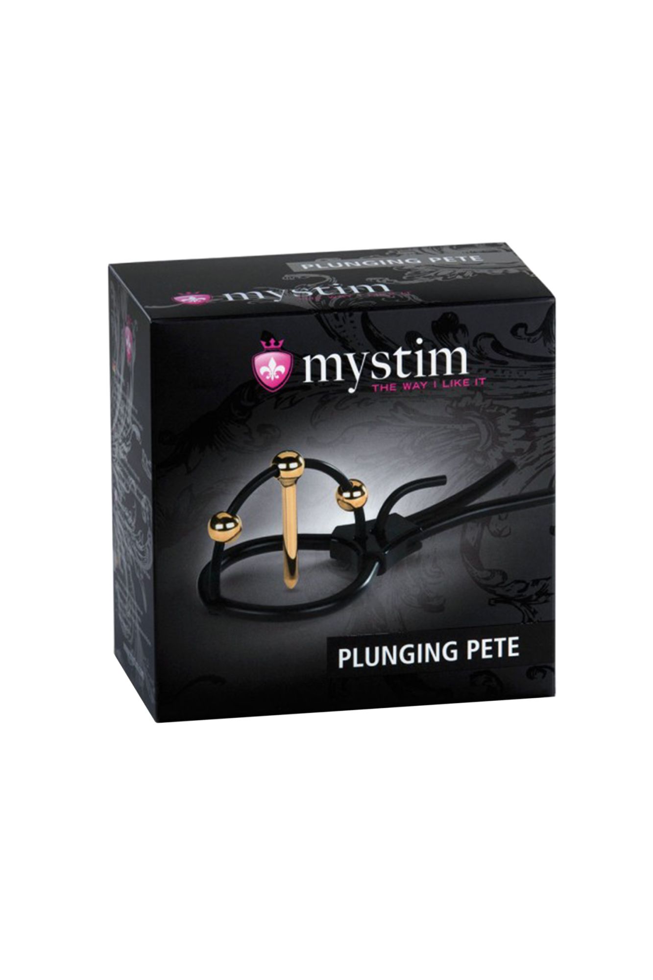 электросбруя mystim plunging pete, силикон, черный, 14 см в России