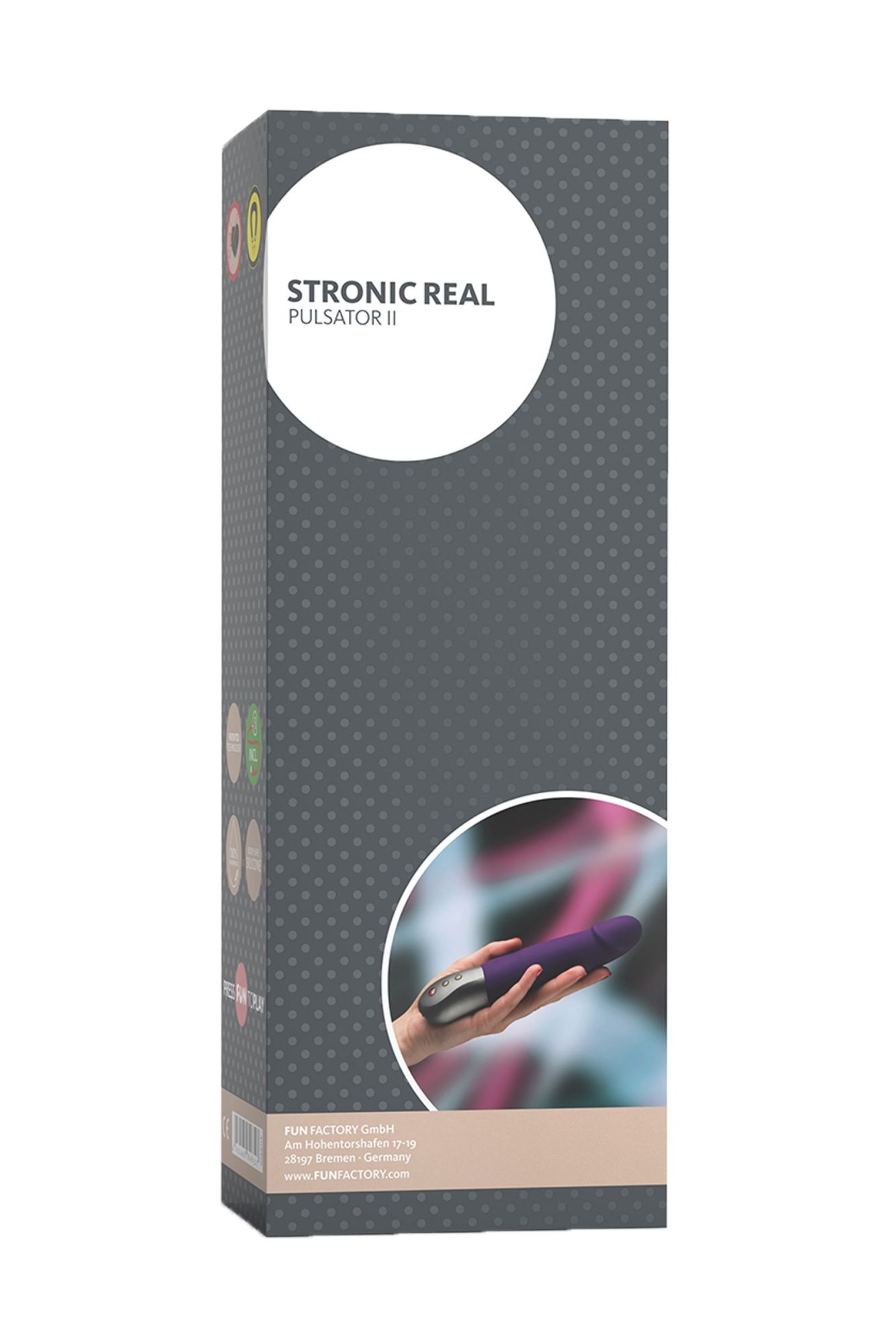 пульсатор fun factory stronic real, силикон, фиолетовый, 20,8 см в России