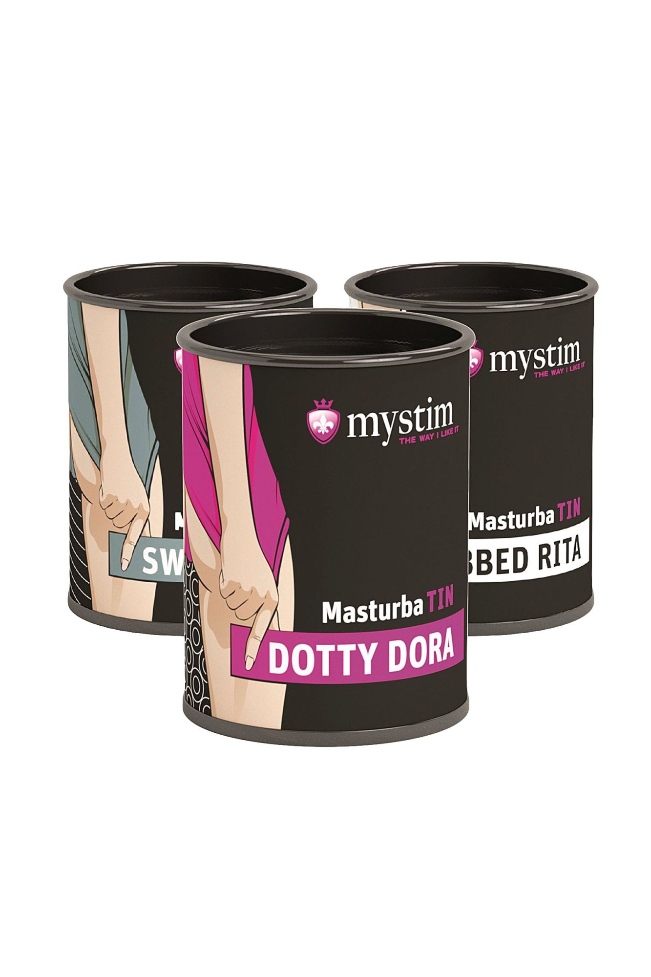 набор мастурбаторов mystim mystim masturbatin set, tpe, белый, 5,5 см в России