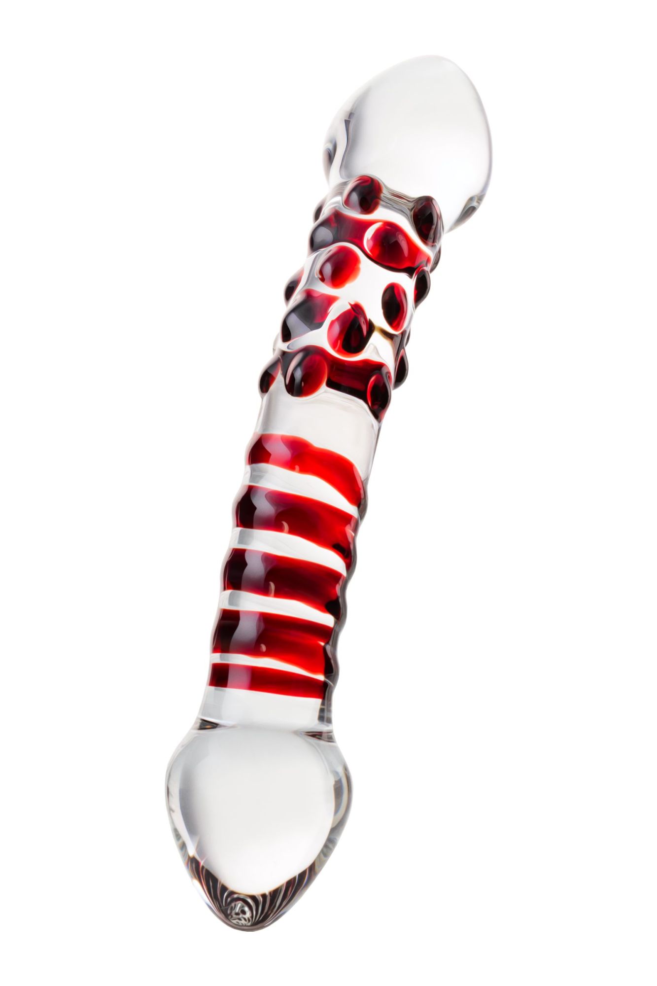 двусторонний фаллоимитатор sexus glass, стекло, прозрачный, 21 см в России