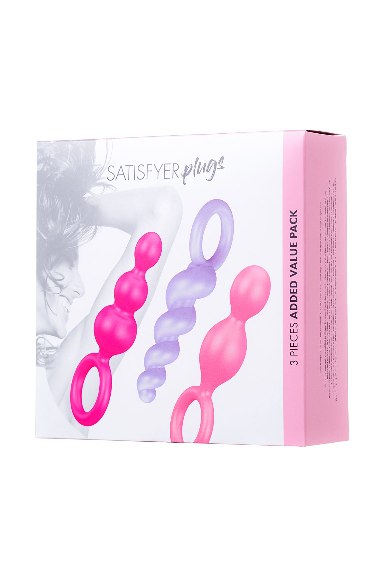набор анальных плагов satisfyer, силикон, ассорти, 13,5 см. в России