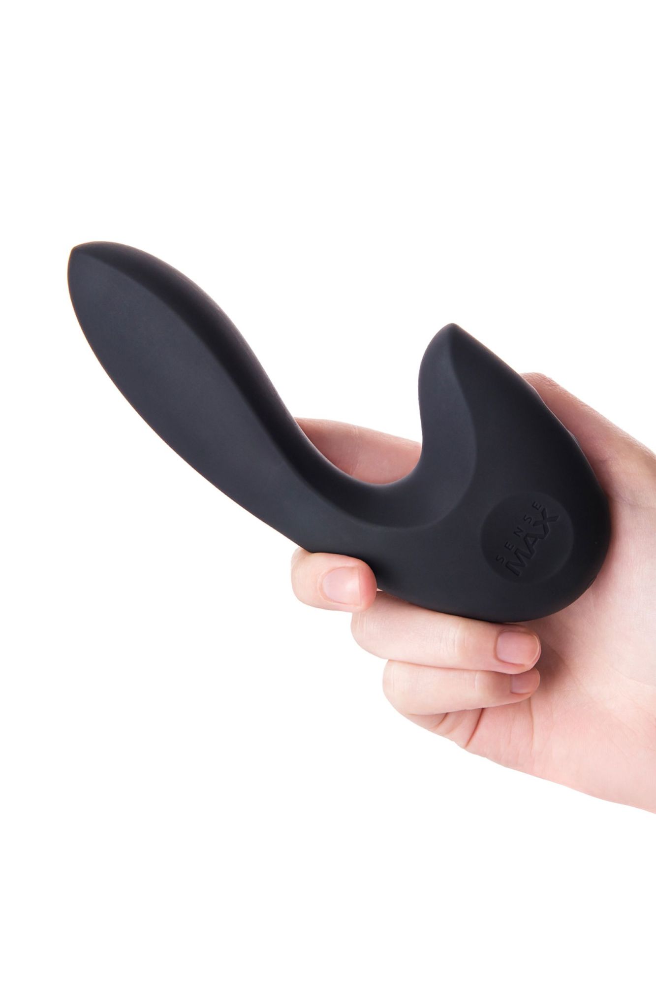 нереалистичный вибратор sense max , силикон, черный,16 см в России