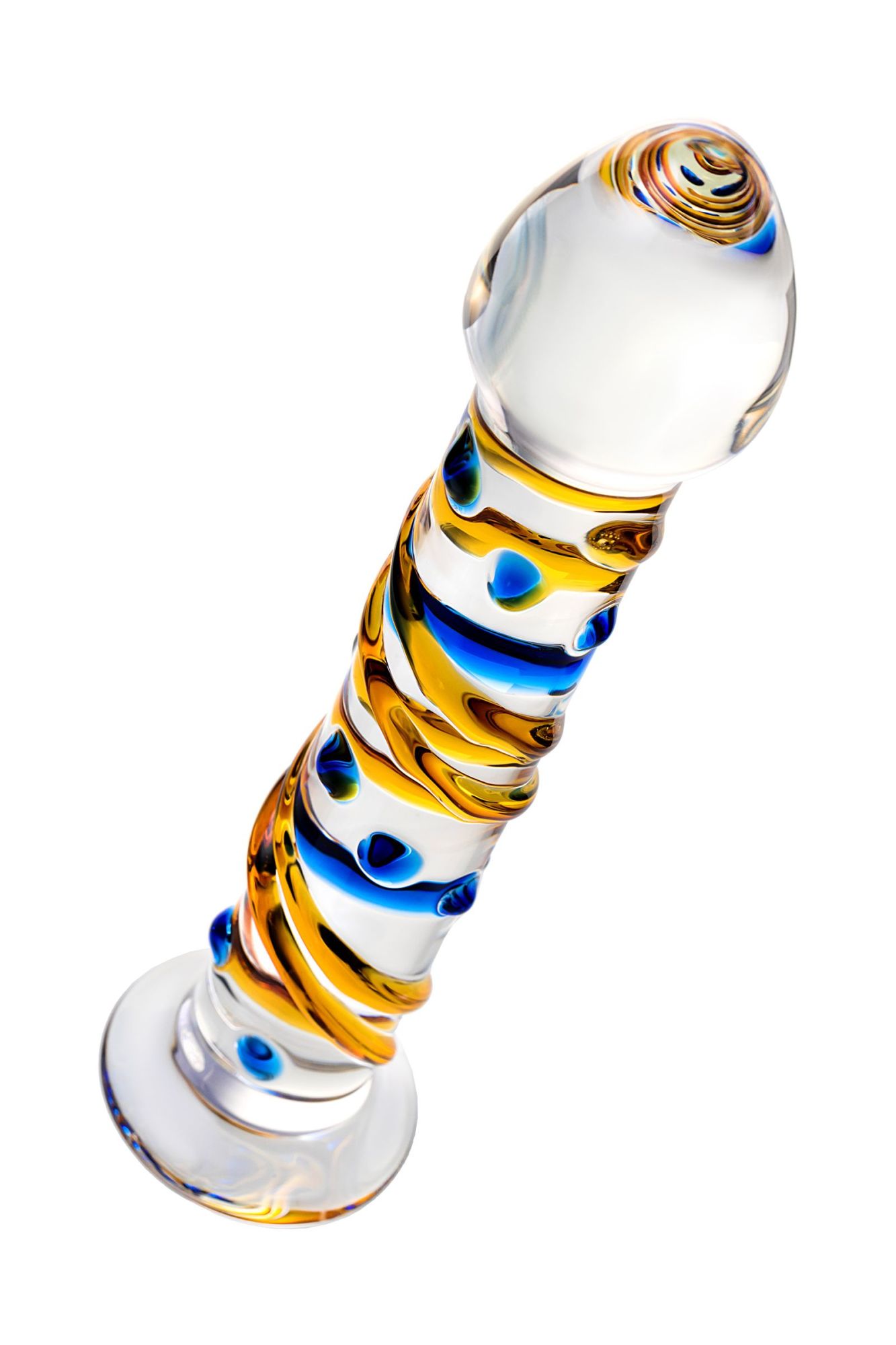 нереалистичный фаллоимитатор sexus glass, стекло, прозрачный, 17,5 см в России