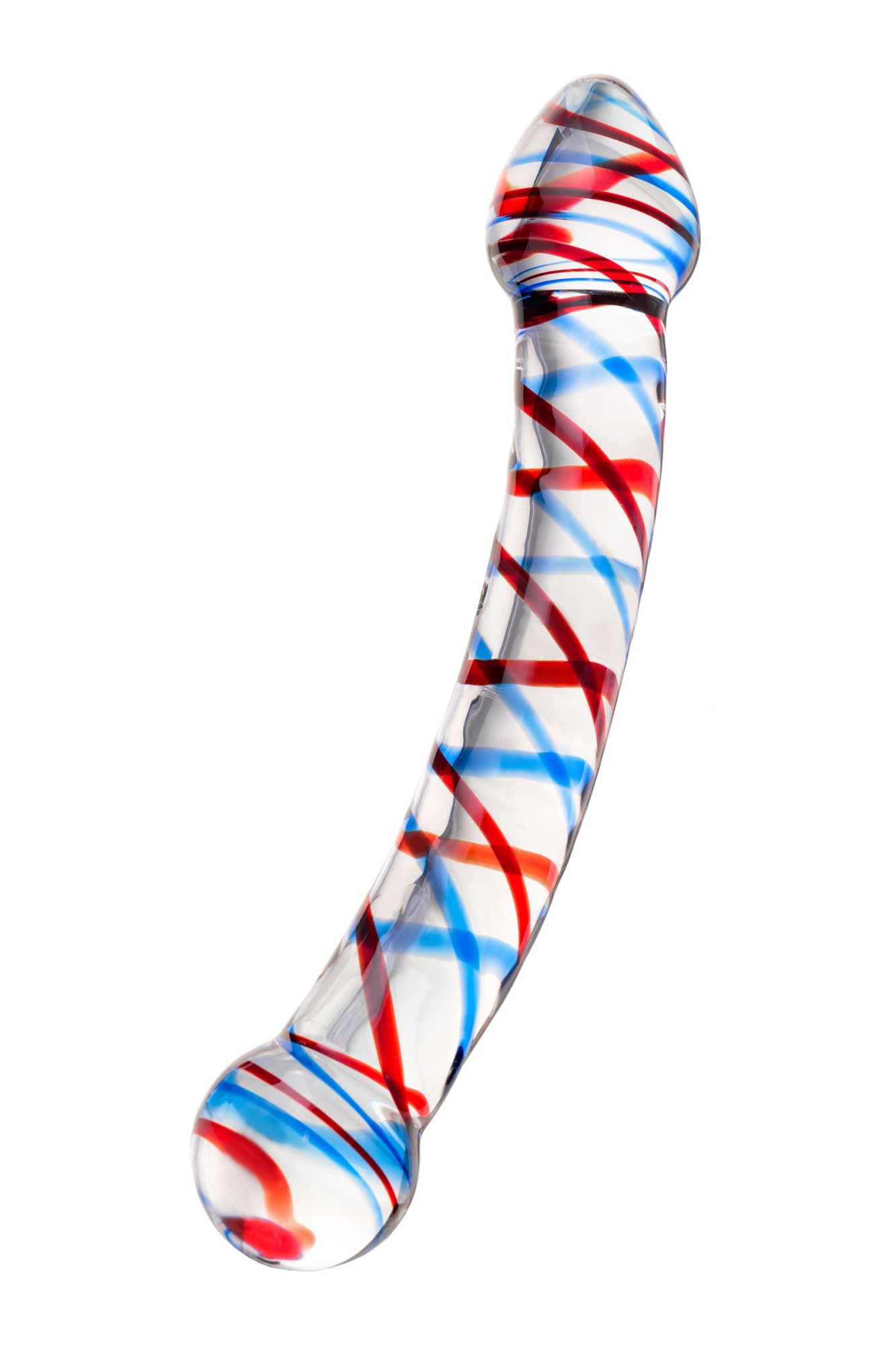 фаллоимитатор с двумя головками sexus glass, стекло, прозрачный, 21 см в России