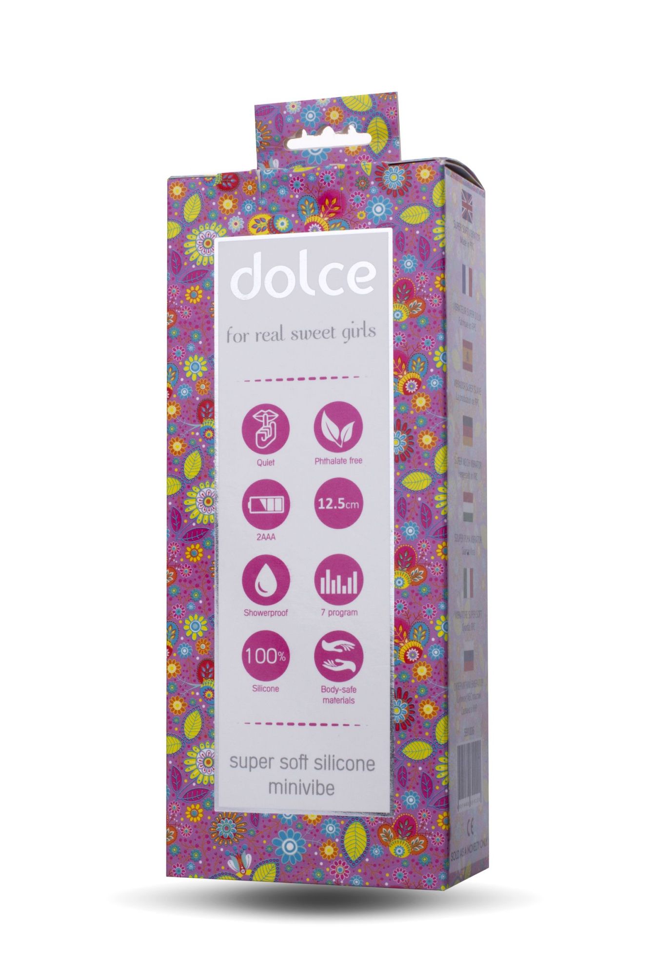 вибратор toyfa dolce jaden, силикон, розовый, 12,5см в России