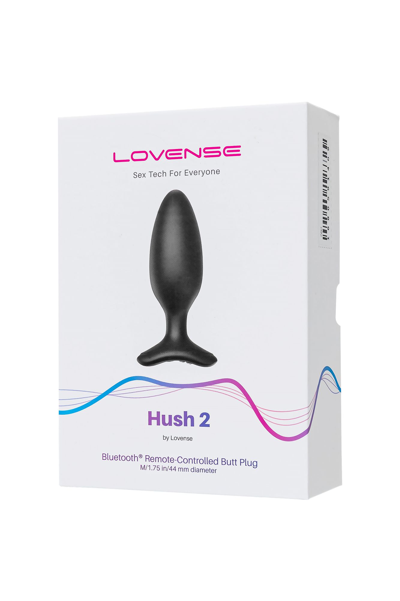 анальная втулка lovense hush 2 m с управлением через приложение, чёрная в России