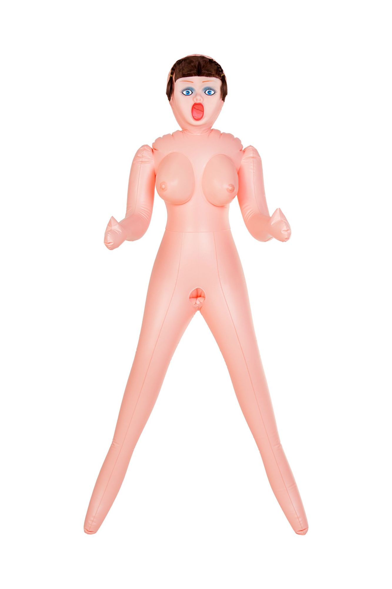 кукла надувная dolls-x by toyfa grace, шатенка, с тремя отверситями, кибер вставка: вагина-анус в России