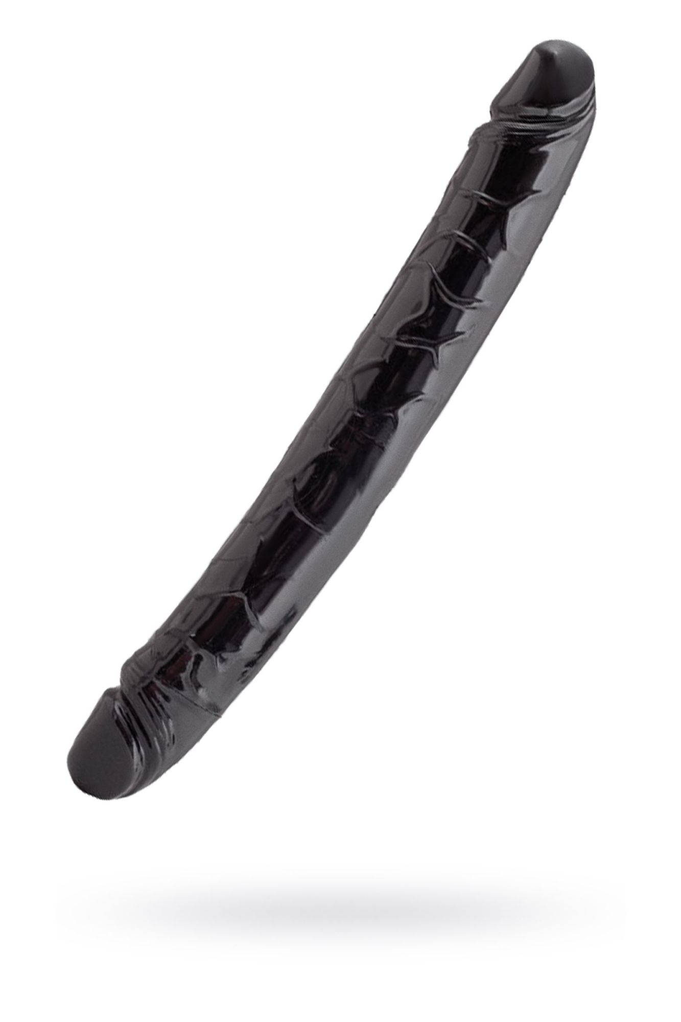 чёрный двусторонний фаллоимитатор toyfa black & red, 31 см в России