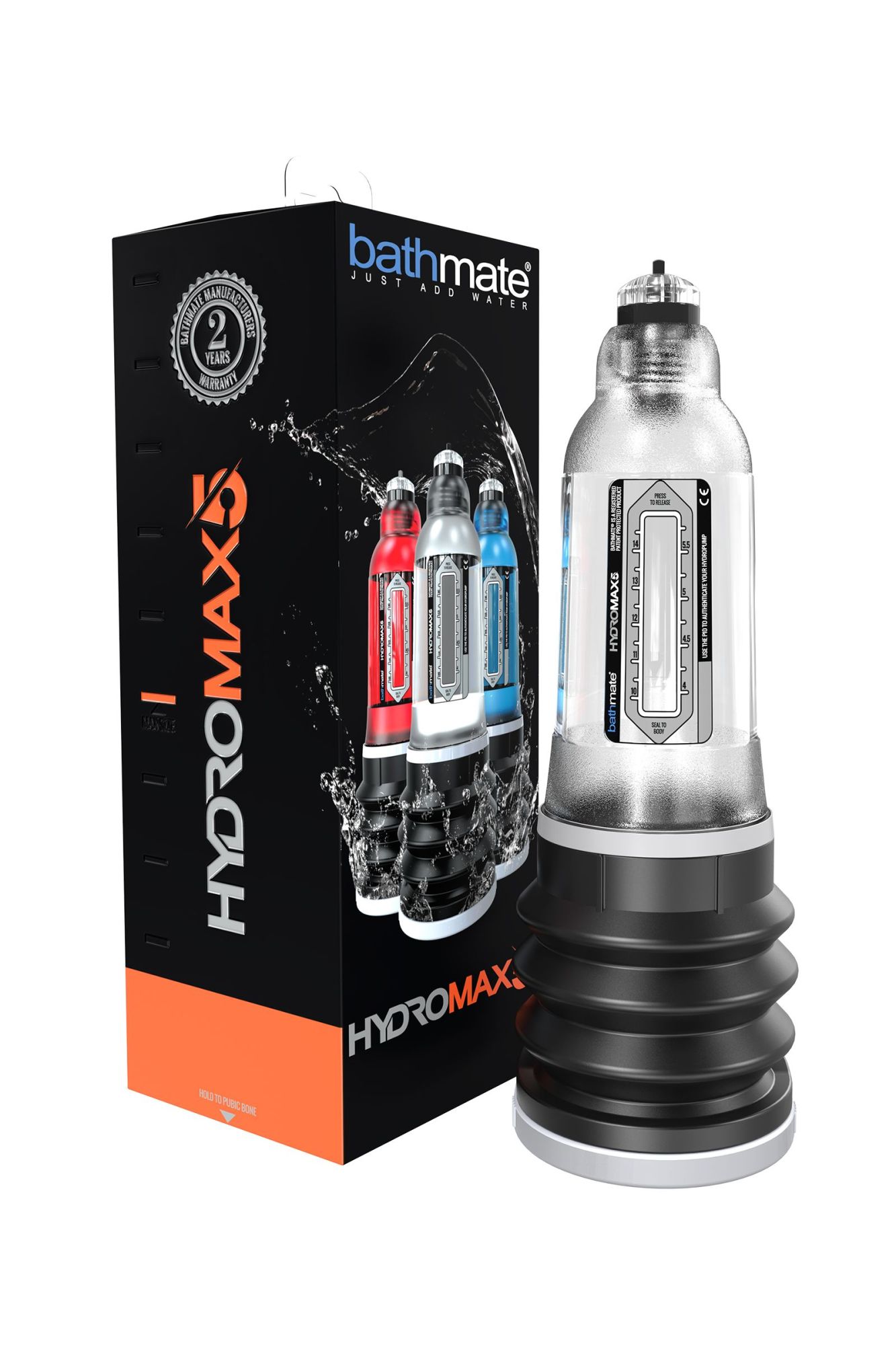 помпа для пениса bathmate hydromax5, abs пластик, прозрачная (аналог hydromax x20) в России