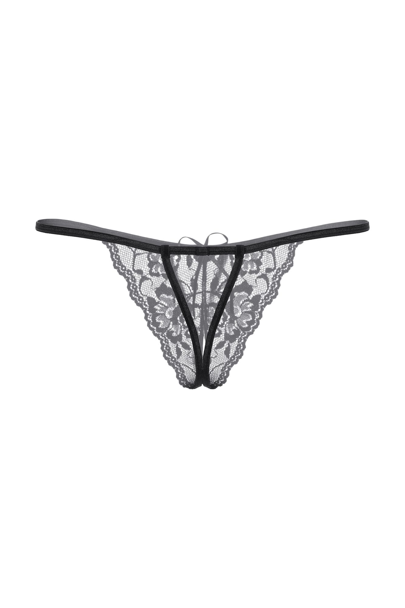 Эротическое стринги открытые кружевные softline collection, черный, s/l в России