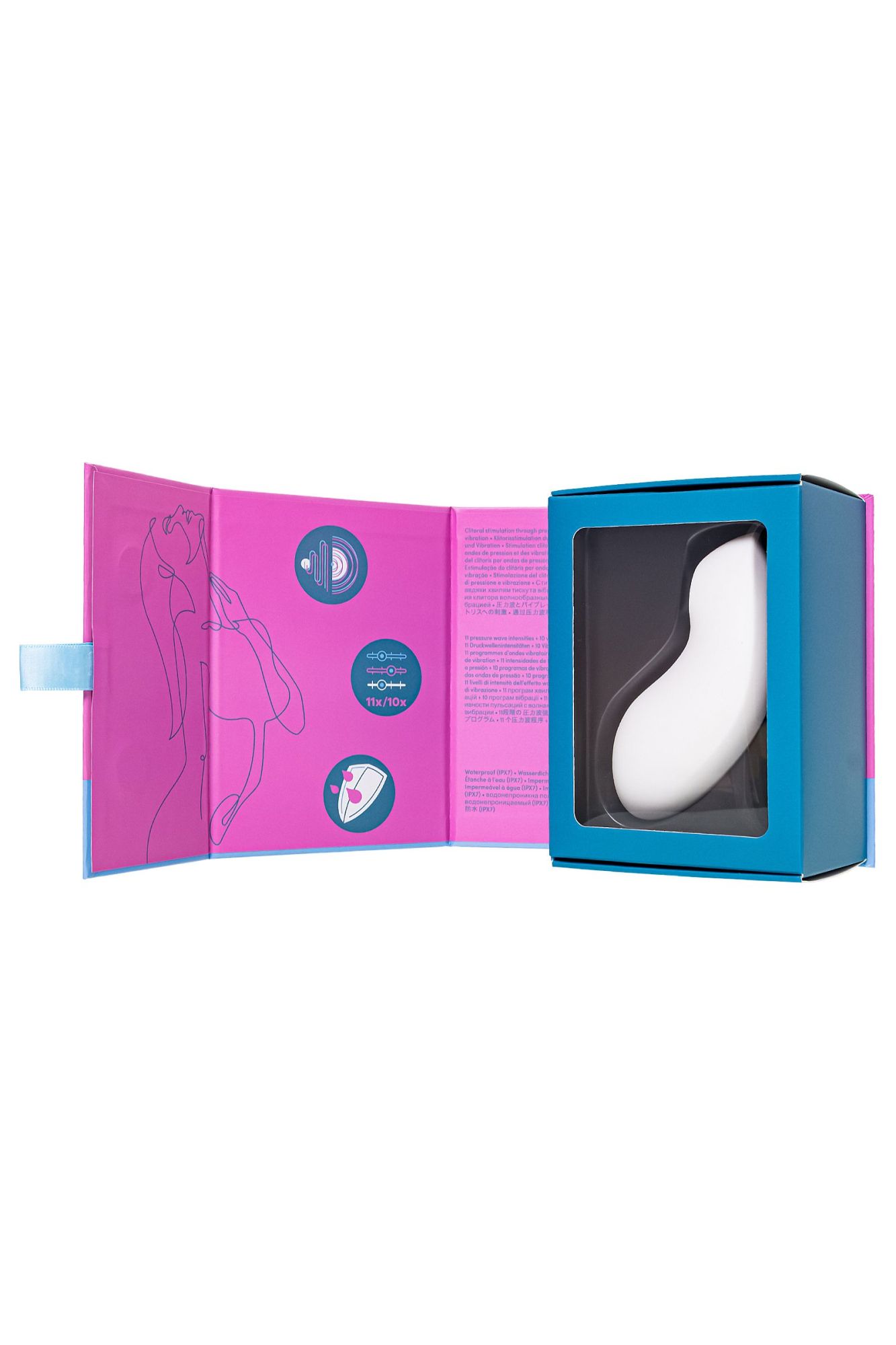 вакуум-волновой бесконтактный стимулятор клитора satisfyer vulva lover 2, силикон, белый, 11,9 см в России