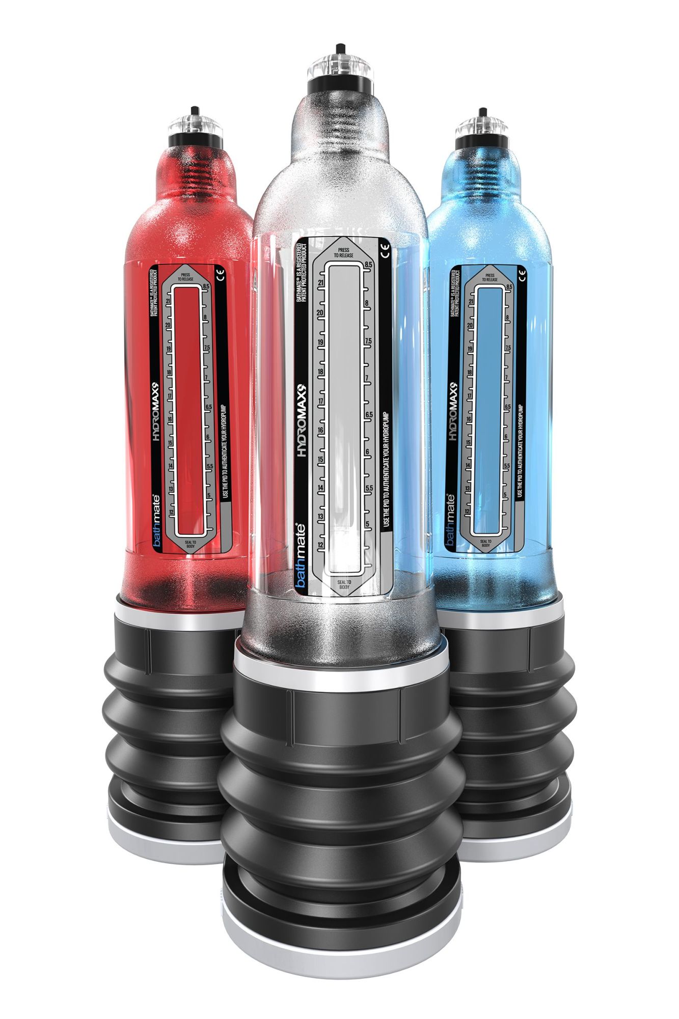 гидропомпа bathmate hydromax9, abs пластик, красный, 32,5 см (аналог hydromax x40) в России