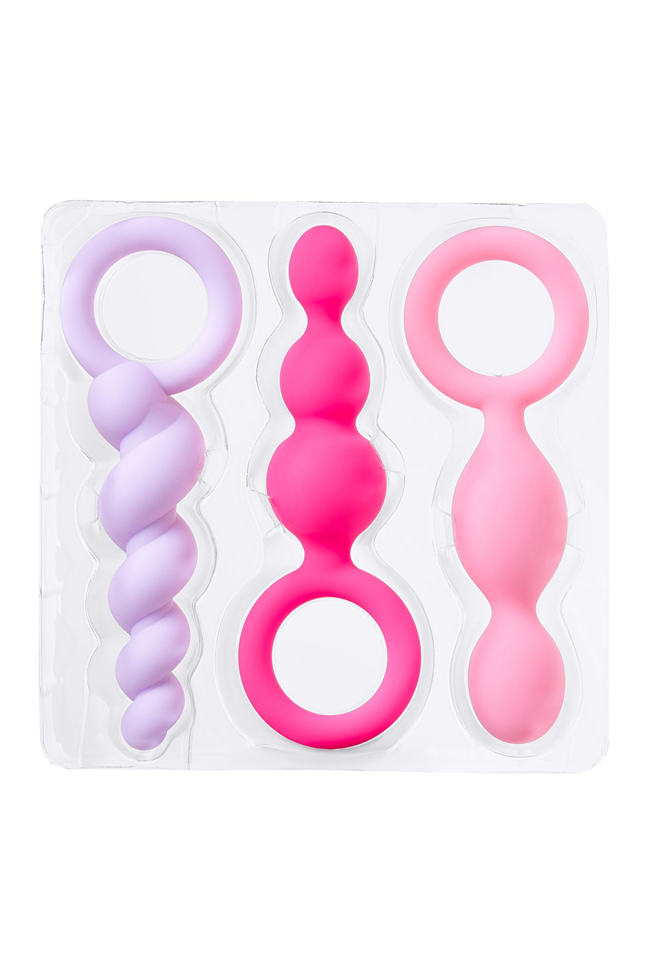 набор анальных плагов satisfyer, силикон, ассорти, 13,5 см. в России