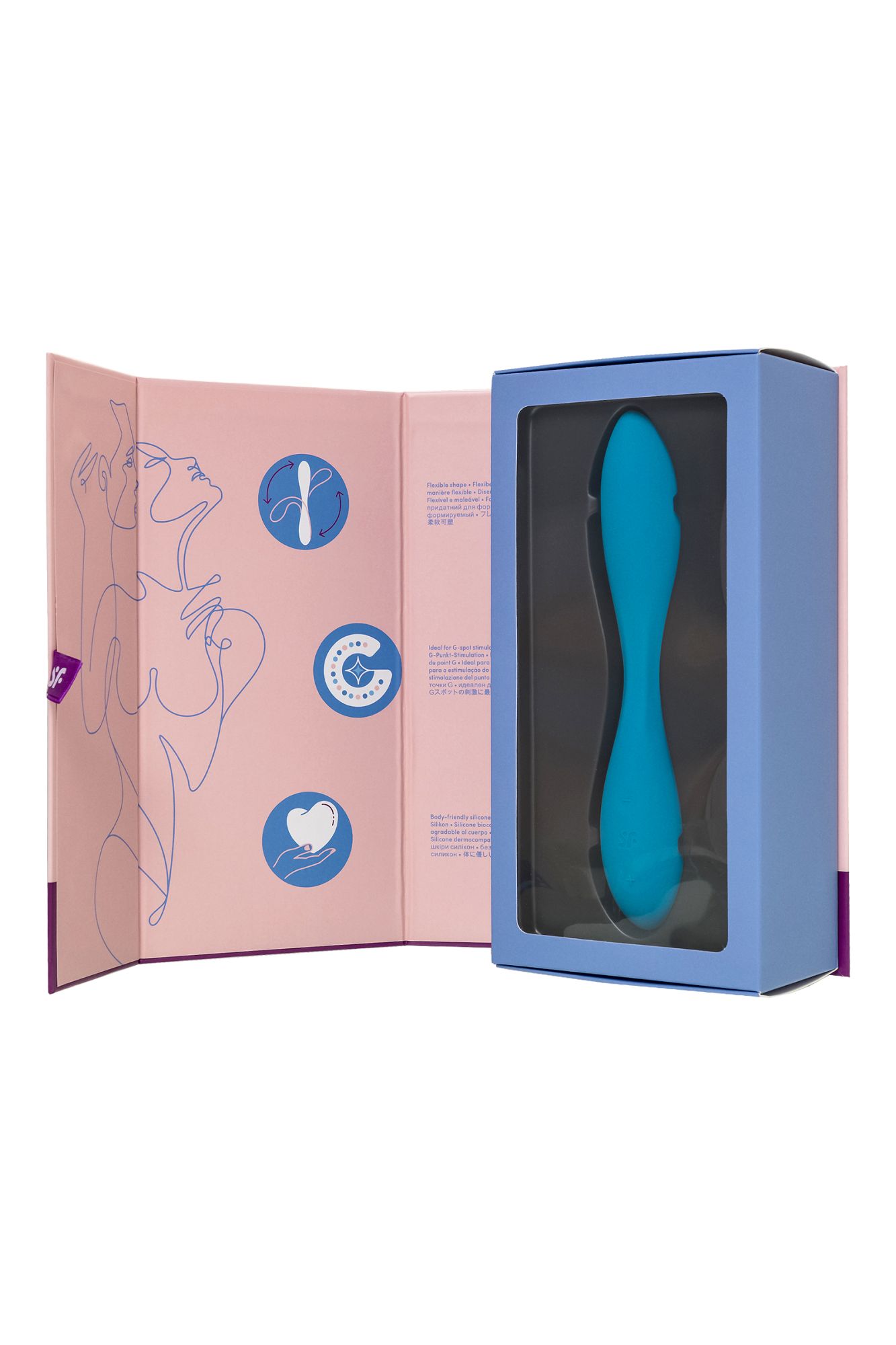 стимулятор точки g satisfyer g-spot flex 1, синий в России