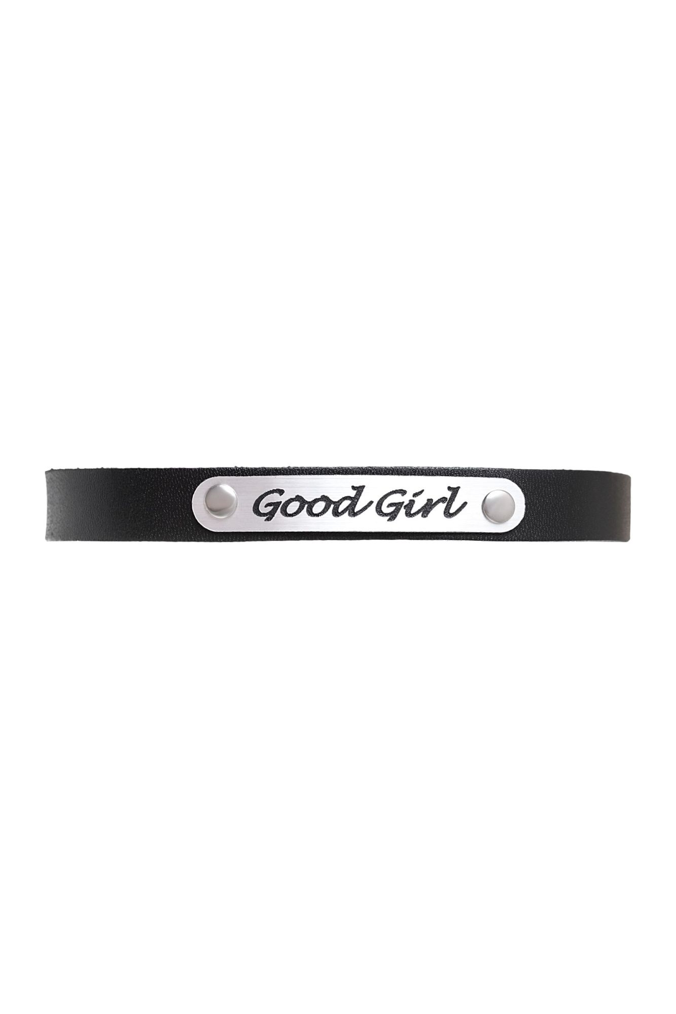 чокер штучки-дрючки «good girl», кожанный, чёрный в России