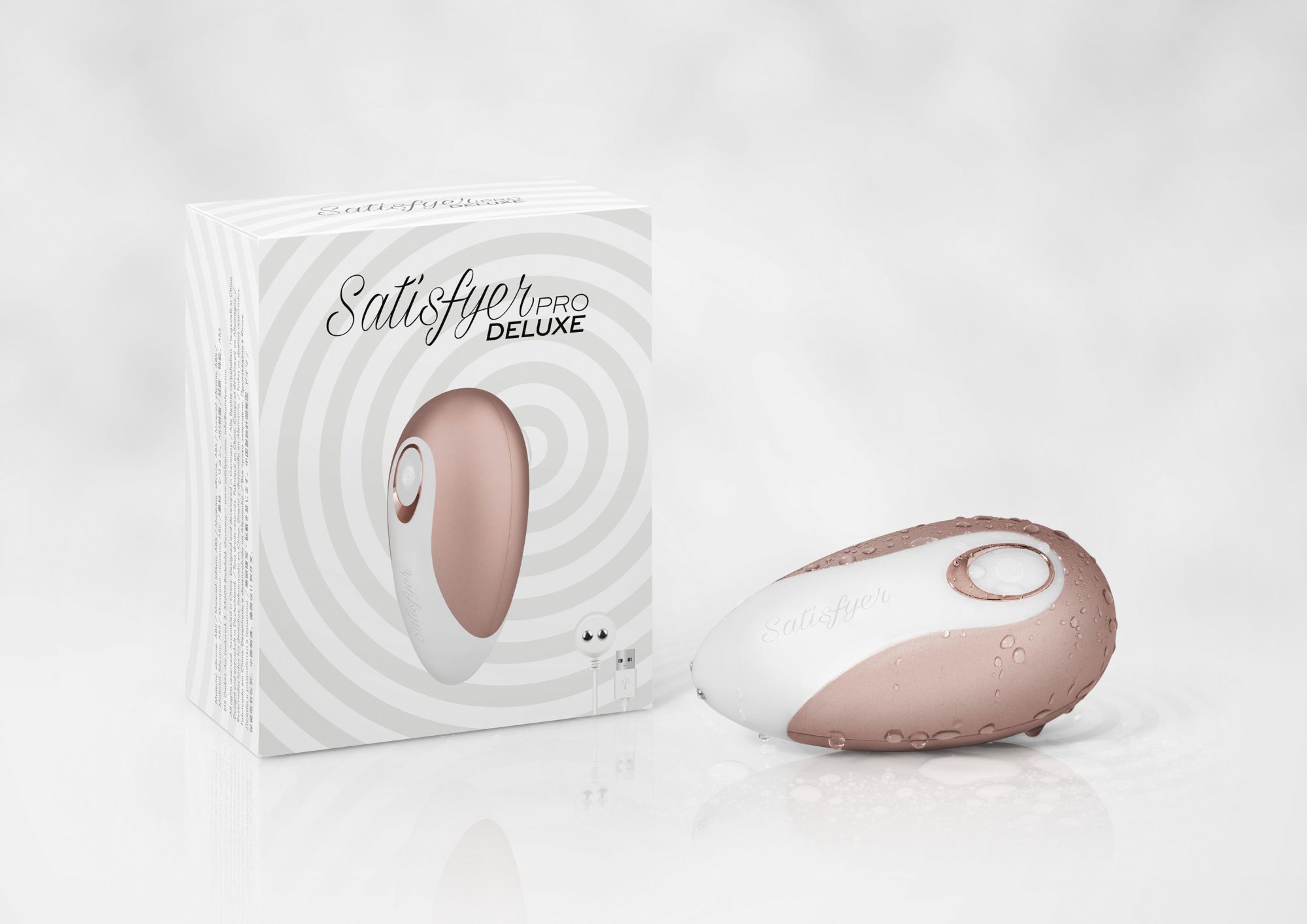 вакуум-волновой бесконтактный стимулятор клитора satisfyer pro deluxe ng, силикон, розовый, 11 см. в России