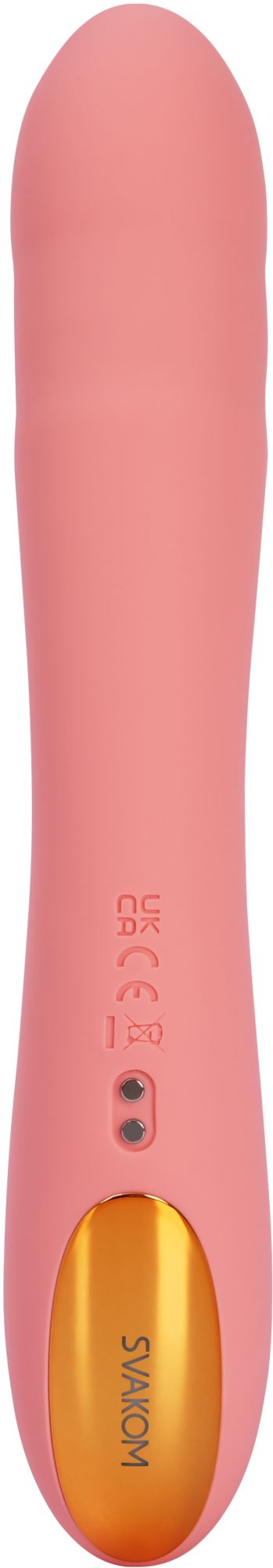 интерактивный вибромассажер ava neo peach pink  с функцией пенетрации в России