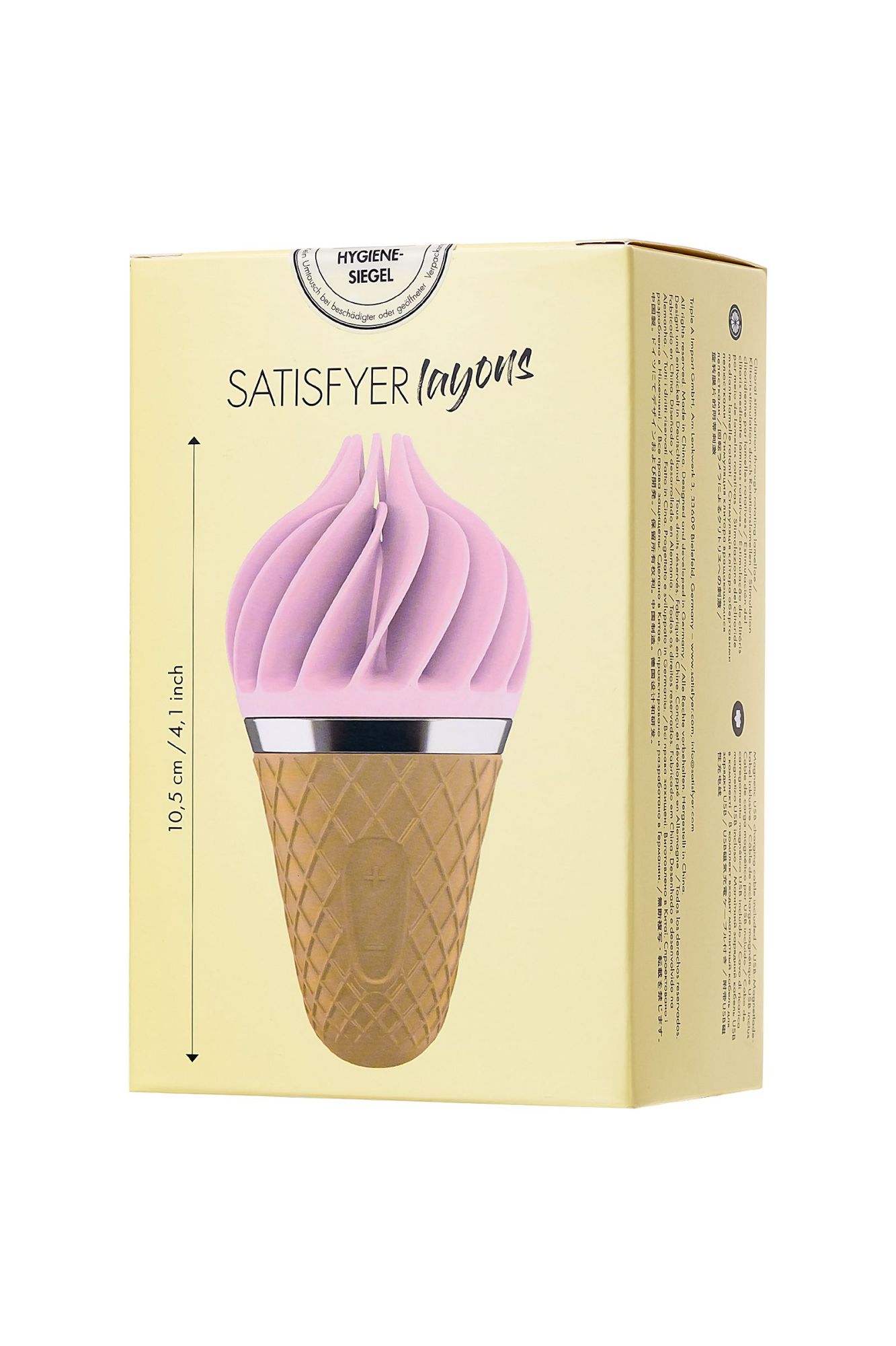 вибромассажер satisfyer layons sweet treat , силикон, розовый, 10,4 см. в России