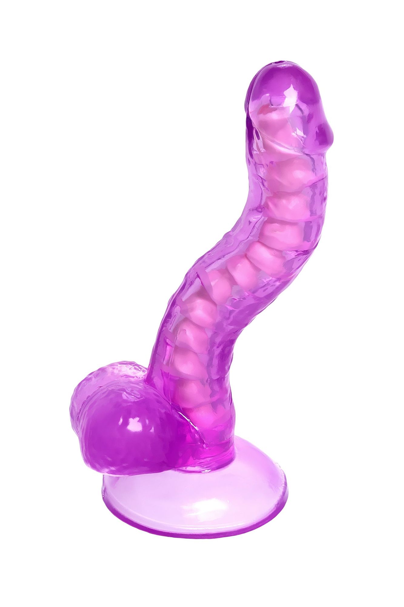 реалистичный фаллоимитатор a-toys by toyfa celiam, tpe, фиолетовый, 20,5 см в России