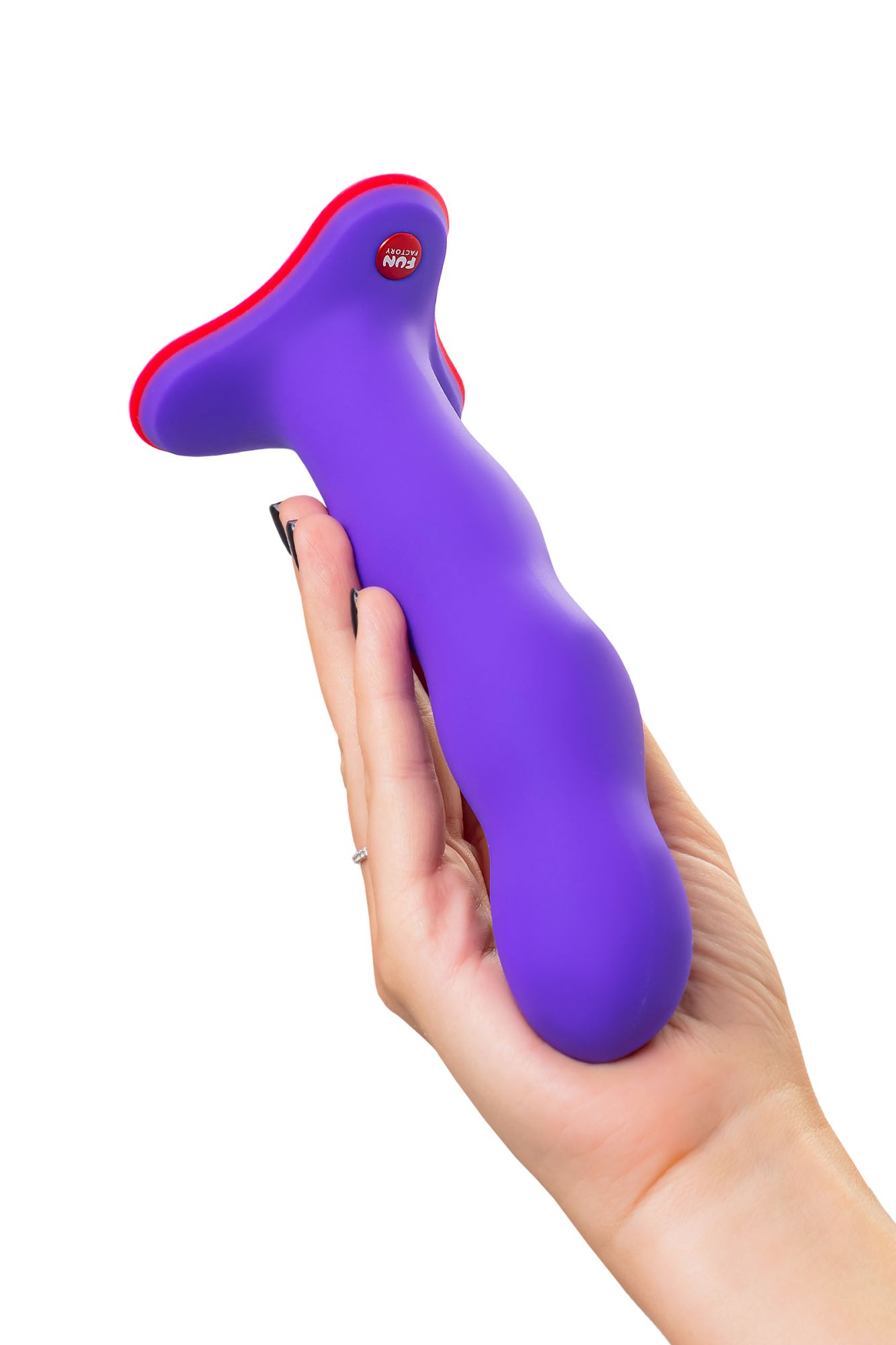фаллоимитатор fun factory stubs bouncer, силикон, фиолетовый, 18,5 см в России
