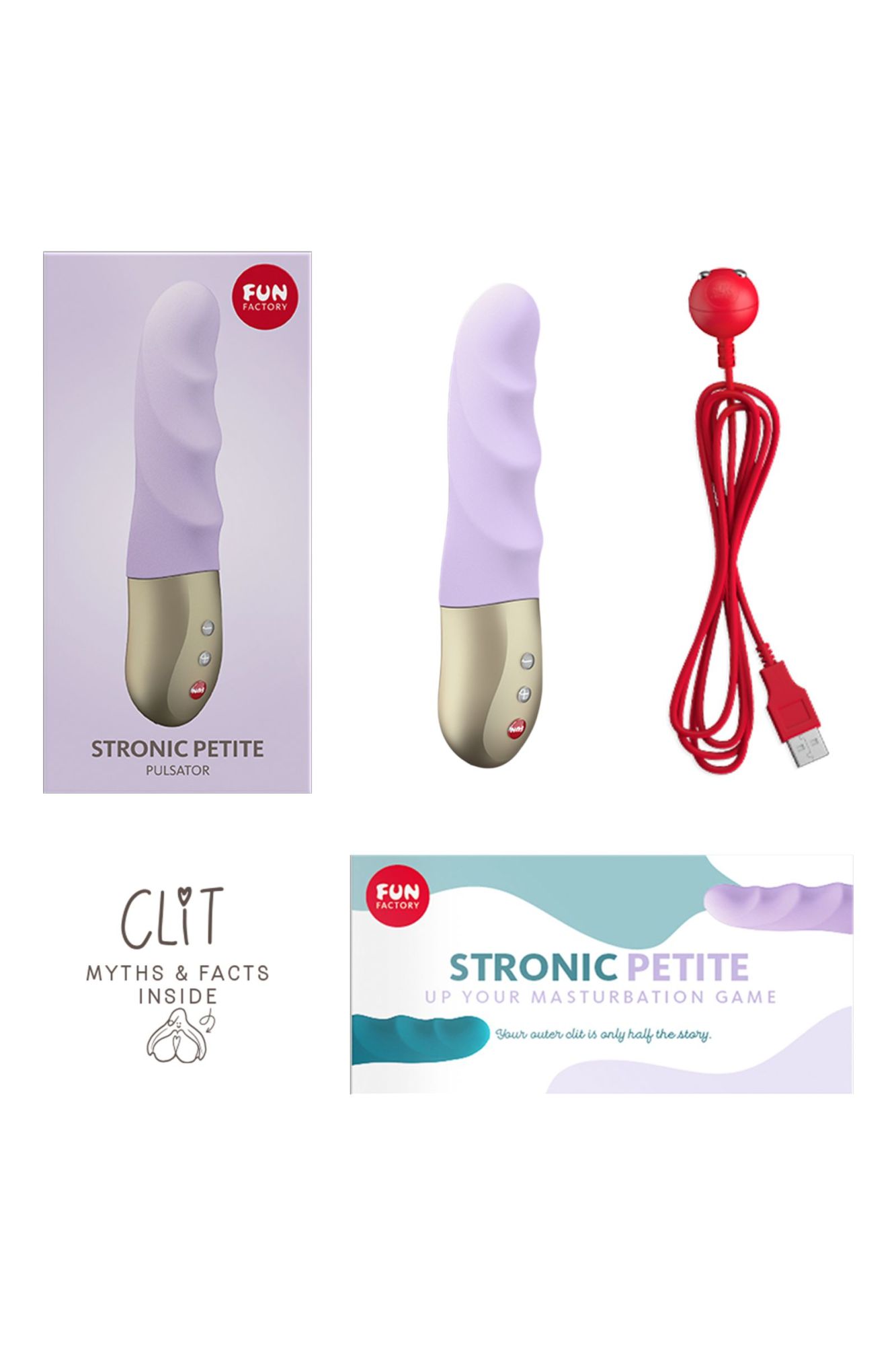пульсатор-мини fun factory stronic petite, силикон, фиолетовый, 17 см в России