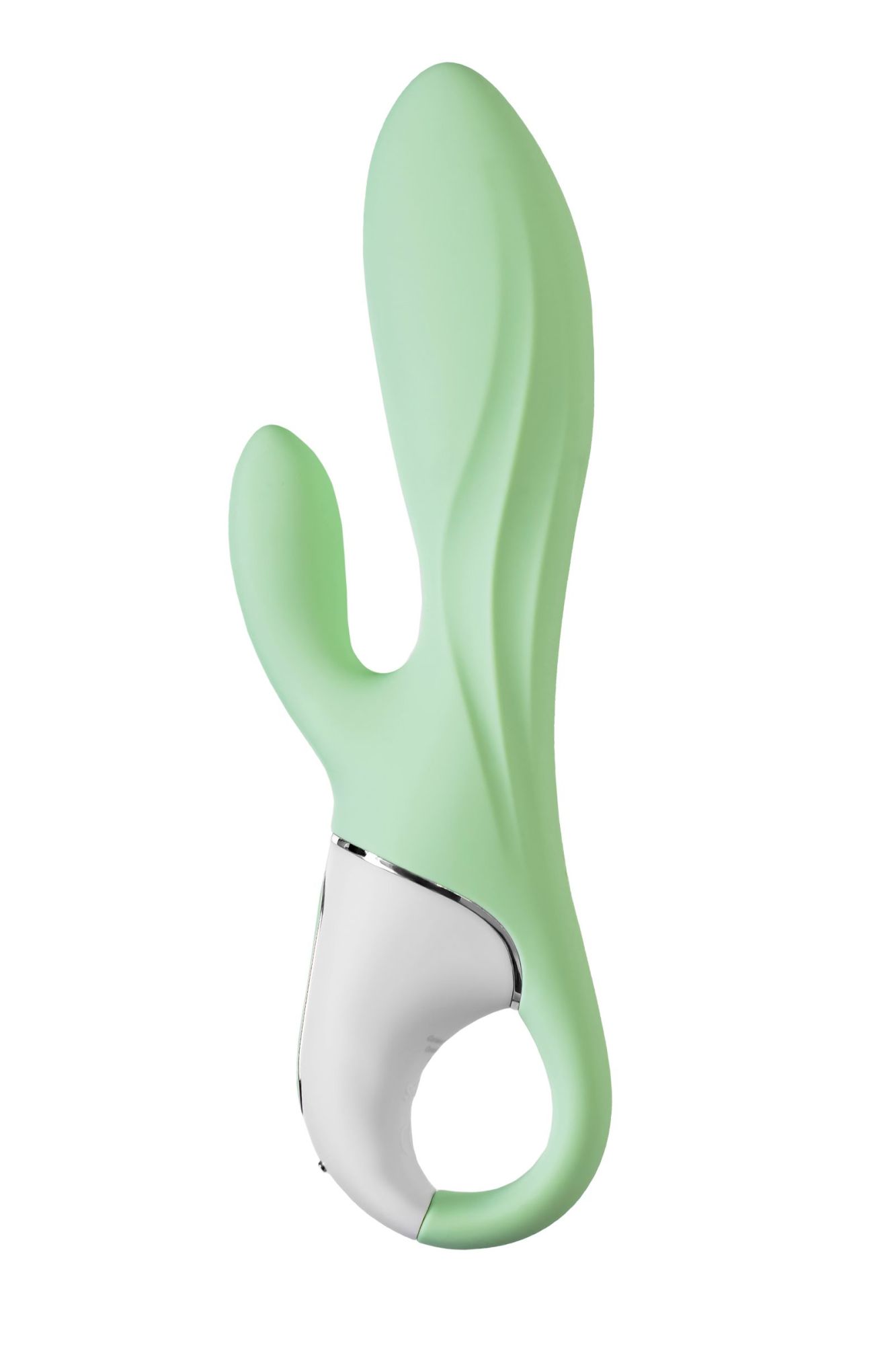 нереалистичный вибратор satisfyer air pump bunny 5, силикон, зеленый, 15 см. в России