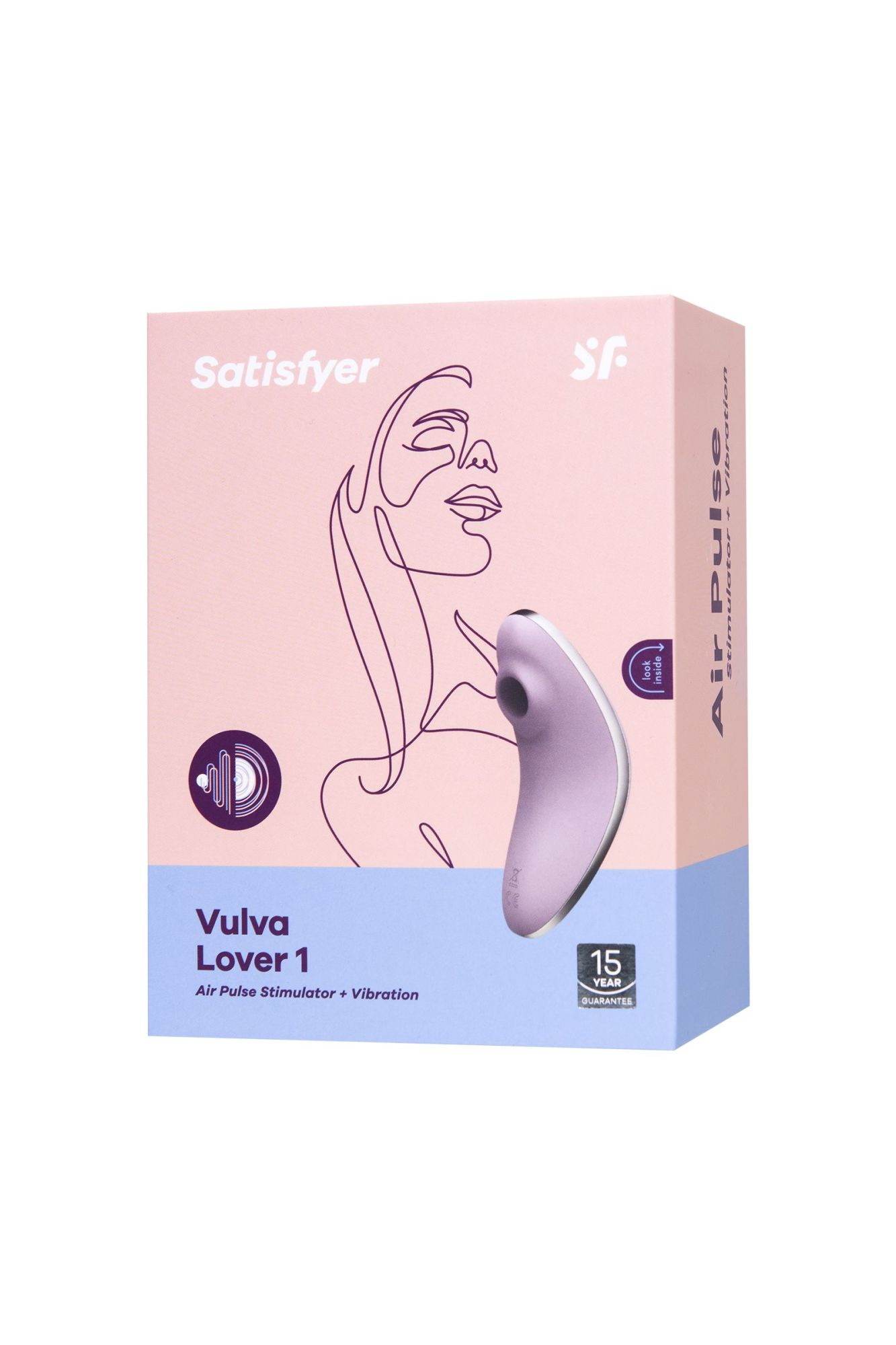 вакуум-волновой бесконтактный стимулятор клитора satisfyer vulva lover 1, силикон, фиолетовый, 11,9 в России