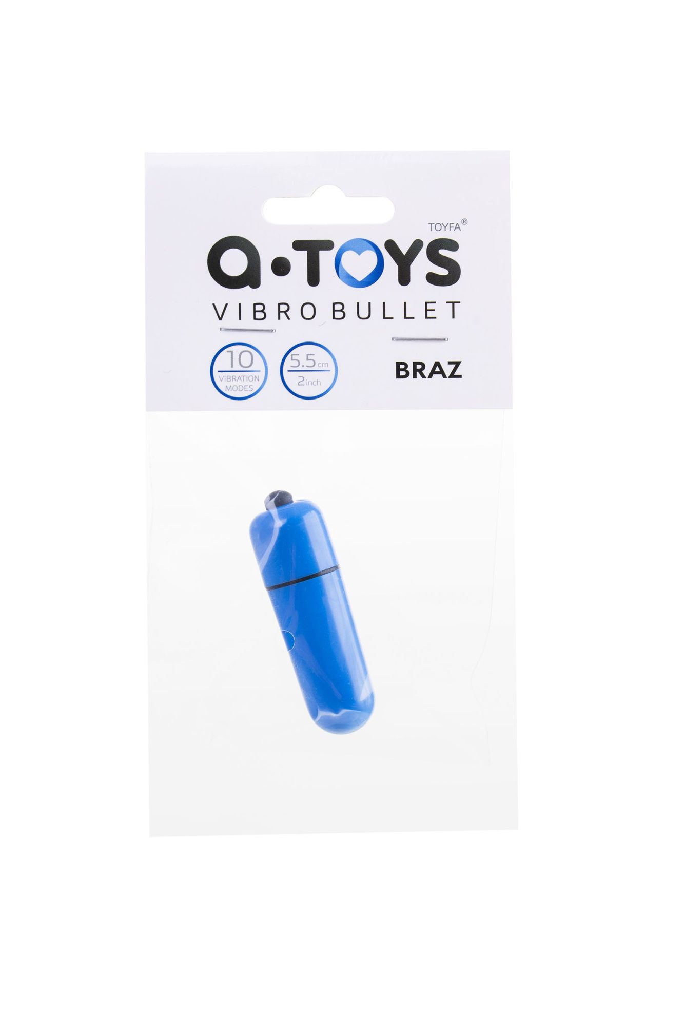 вибропуля a-toys braz, abs пластик, синий, 5,5 см., ø1,7 в России