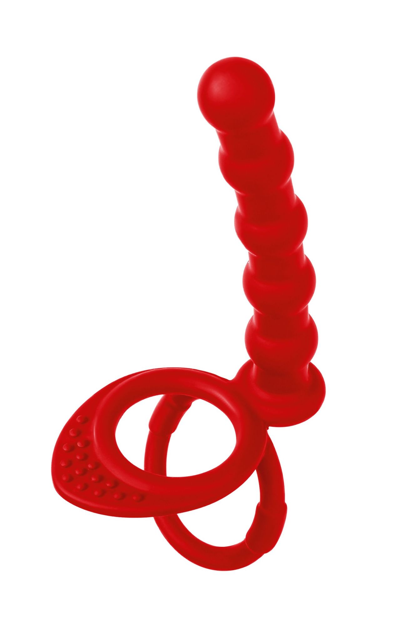 насадка на пенис для двойного проникновения black&red by toyfa, силикон, красная, 19,5 см в России