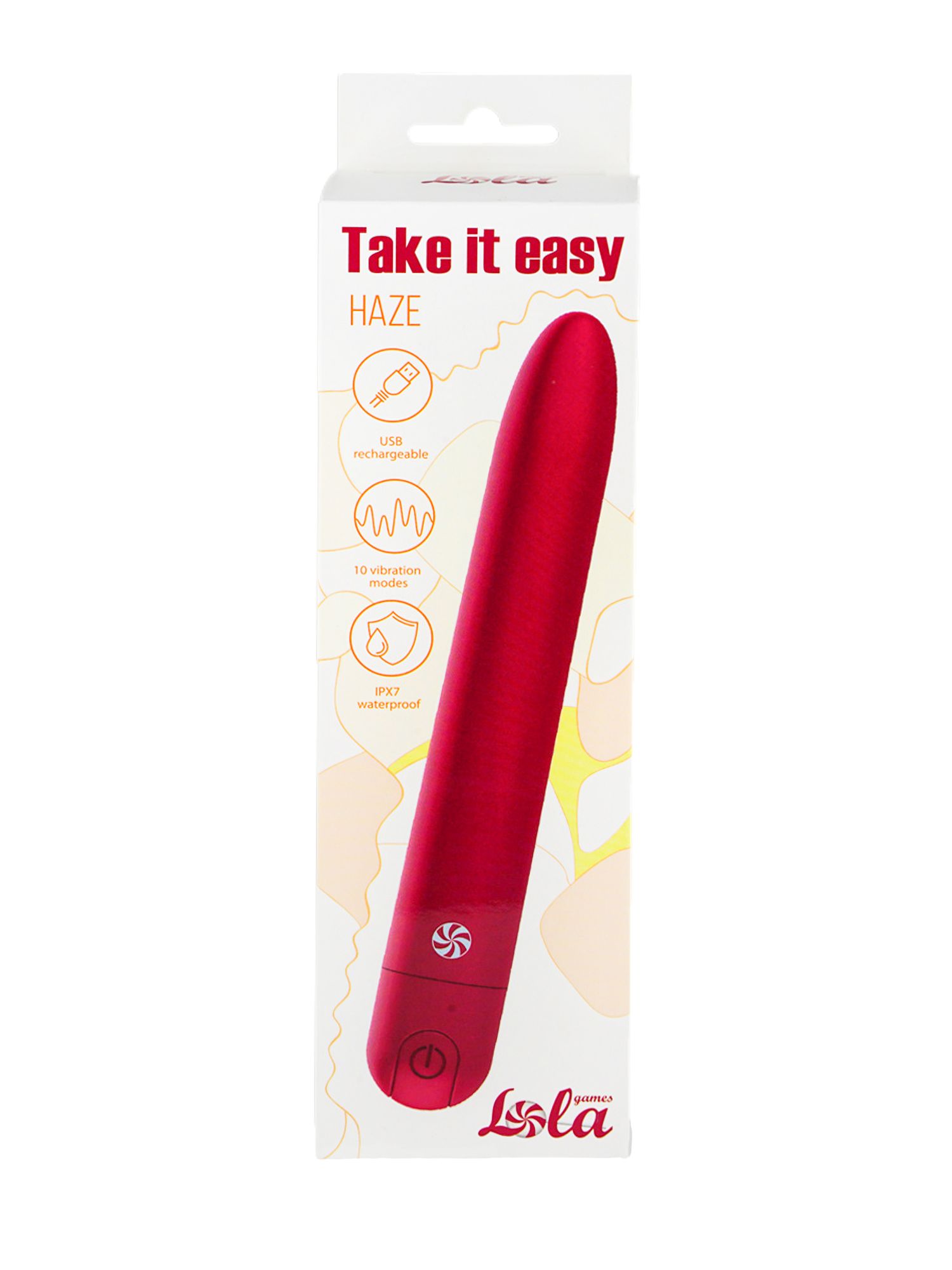 перезаряжаемый вибратор take it easy haze wine red 9025-03lola в России