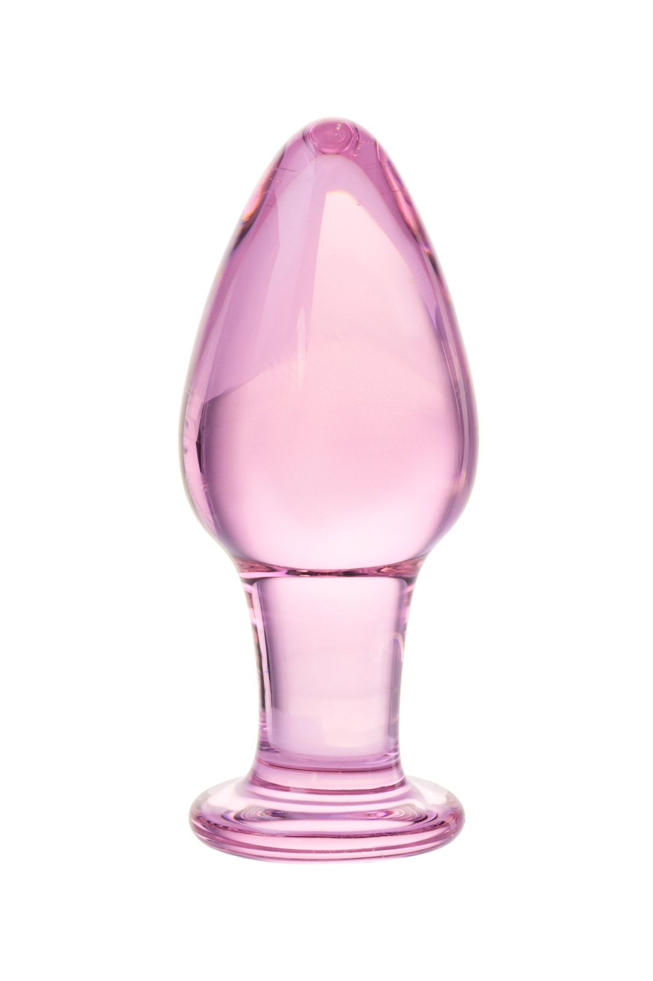 анальная втулка sexus glass, стекло, розовая, 10 см, ø 4 см в России