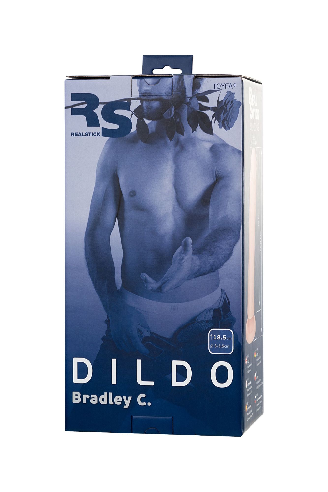 фаллоимитатор rs silicone bradley c, телесный, 18,5 см в России