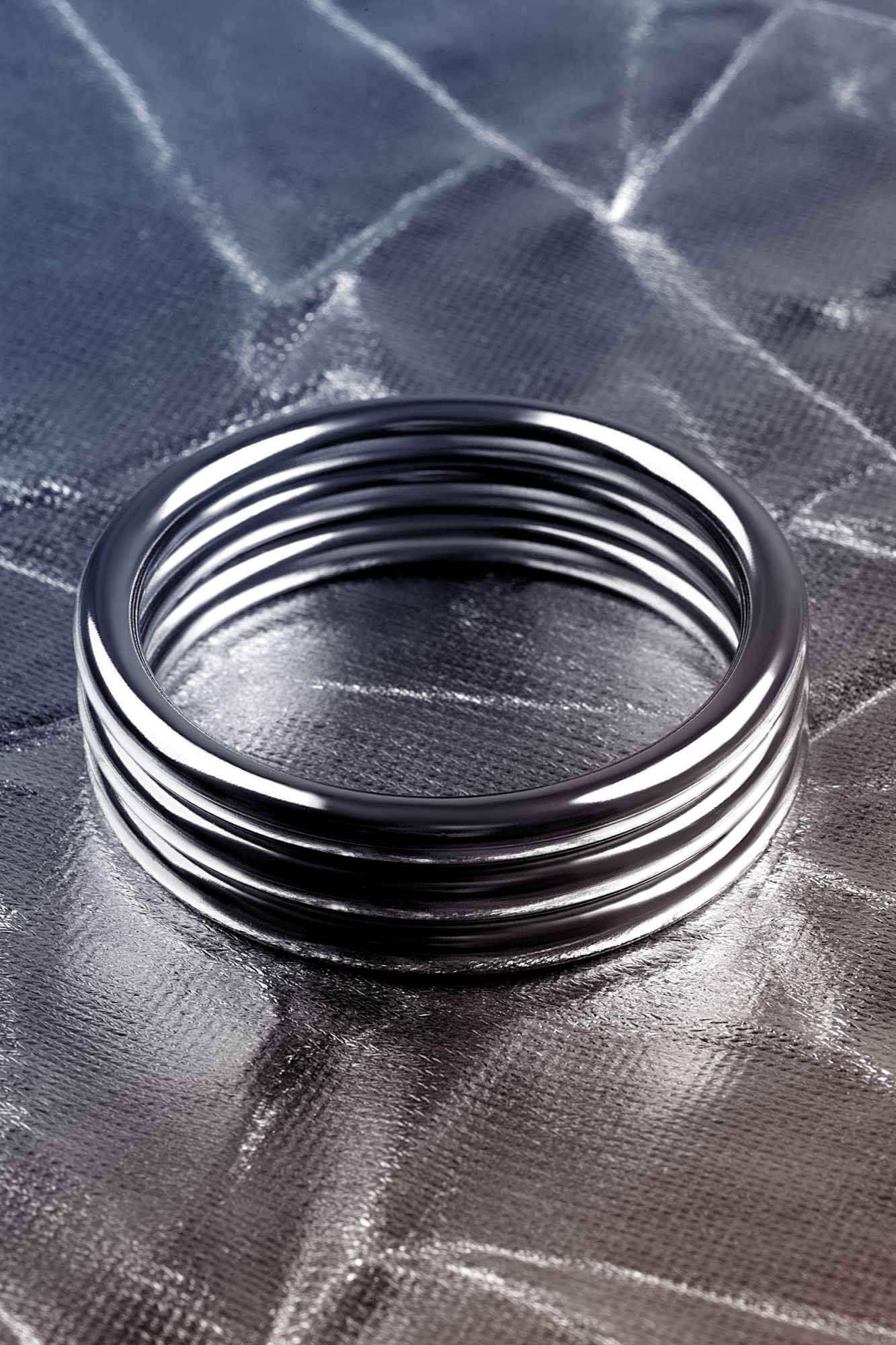 эрекционное кольцо на пенис toyfa metal, серебряное, ø 4,3 см в России