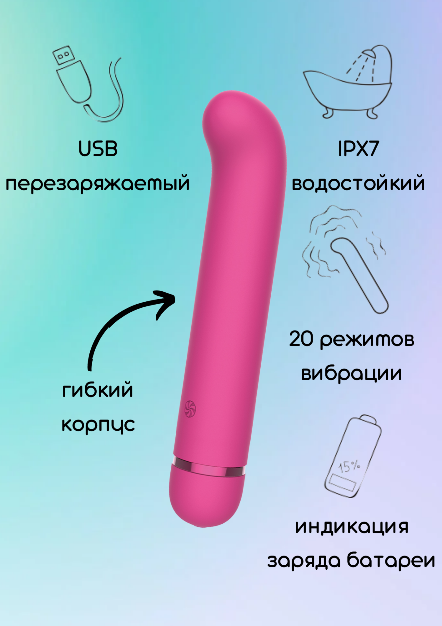 перезаряжаемый вибратор fantasy flamie pink 7912-02lola в России