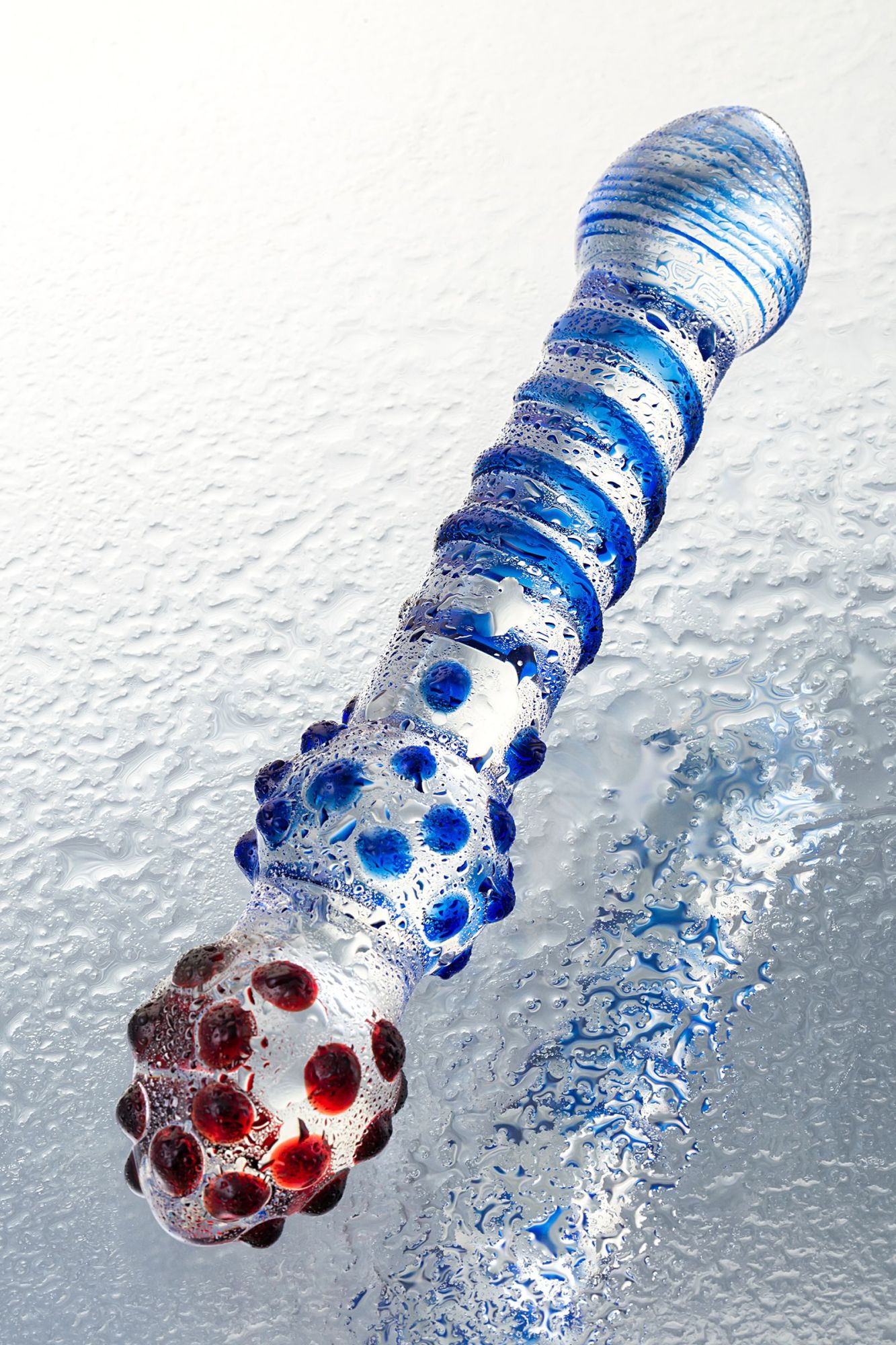 двусторонний фаллоимитатор sexus glass, стекло, прозрачный, 20,5 см в России