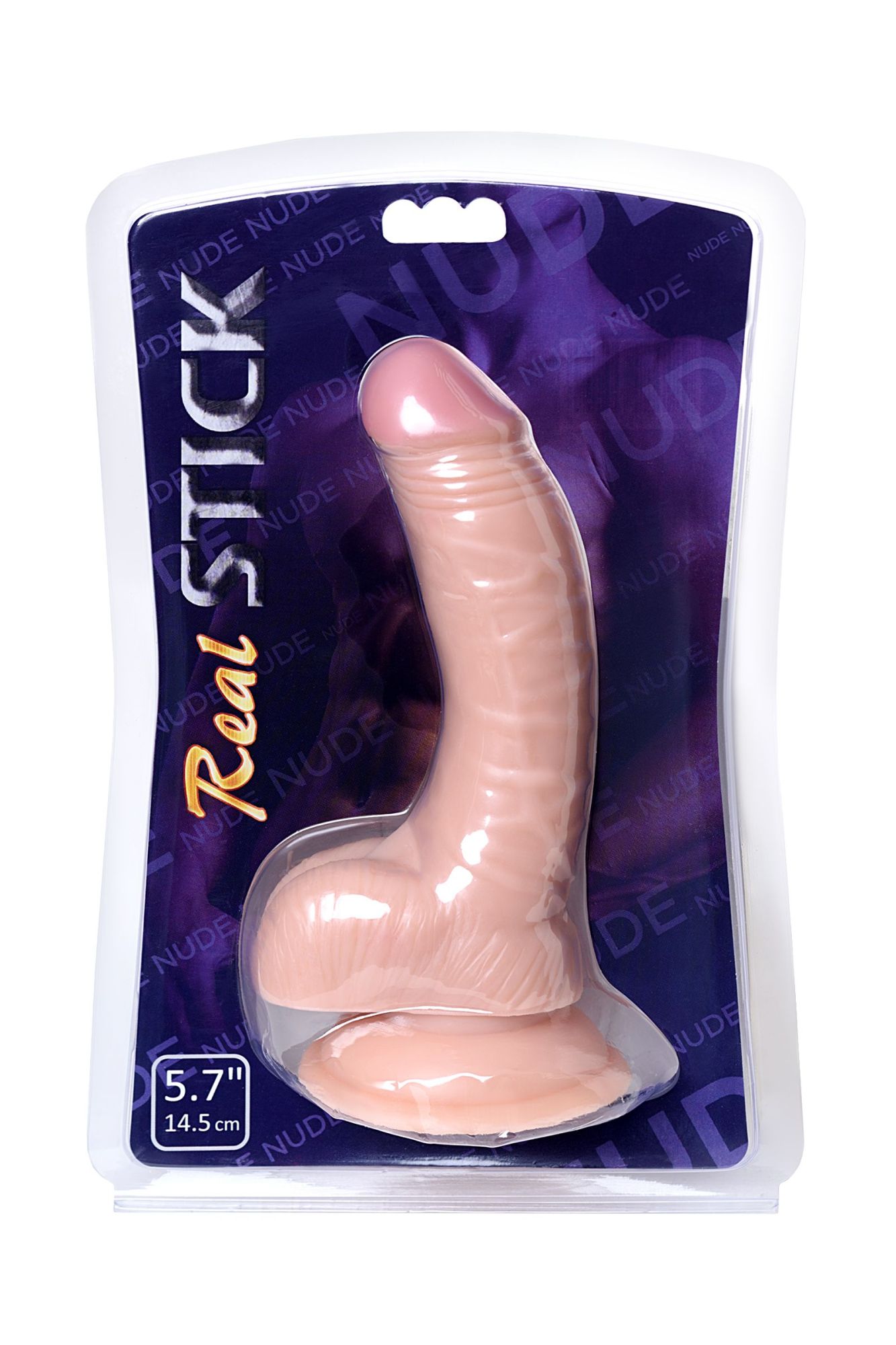 реалистичный фаллоимитатор realstick nude, pvc, телесный, 18 см в России