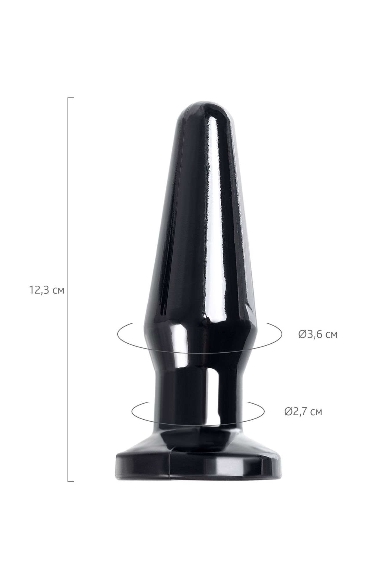 анальная втулка toyfa popo pleasure gemini β, tpe, черная, 12,4 см в России