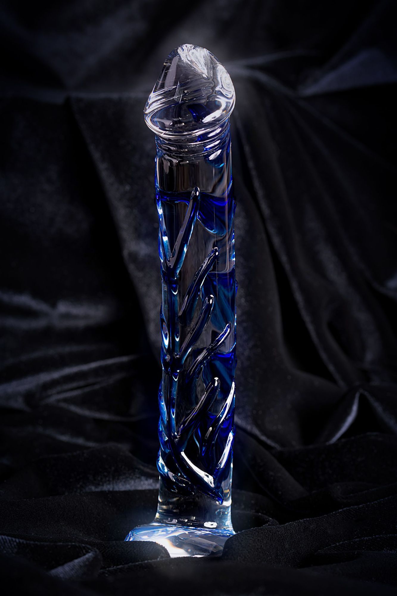 нереалистичный фаллоимитатор sexus glass, стекло, прозрачный, 17 см в России