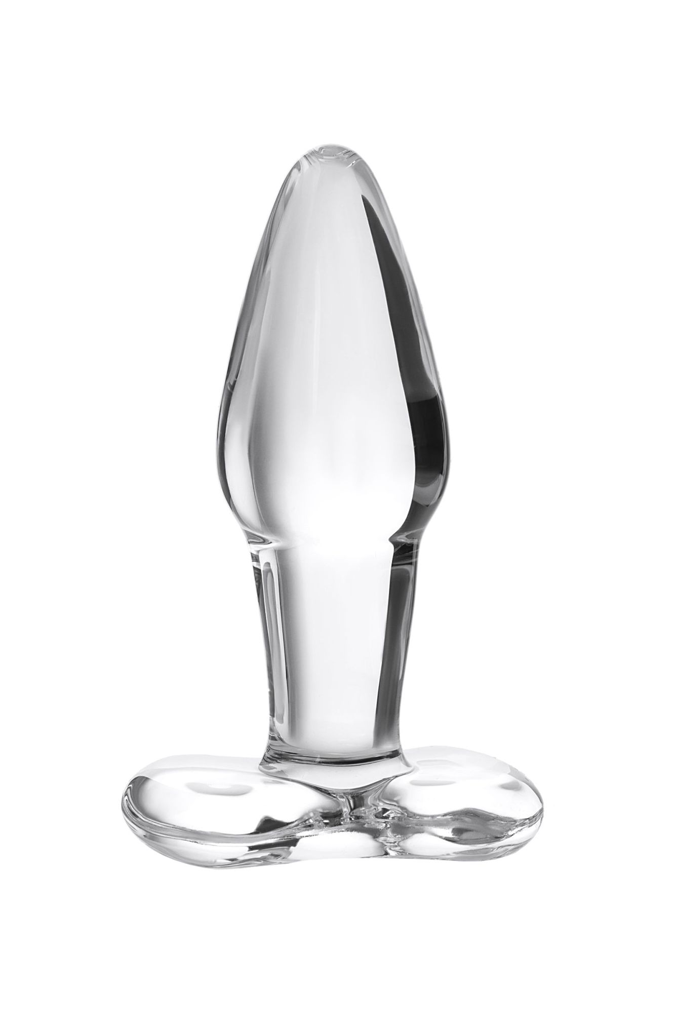 анальная втулка sexus glass, стекло, прозрачная, 10,5 см, ø 3,5 см в России