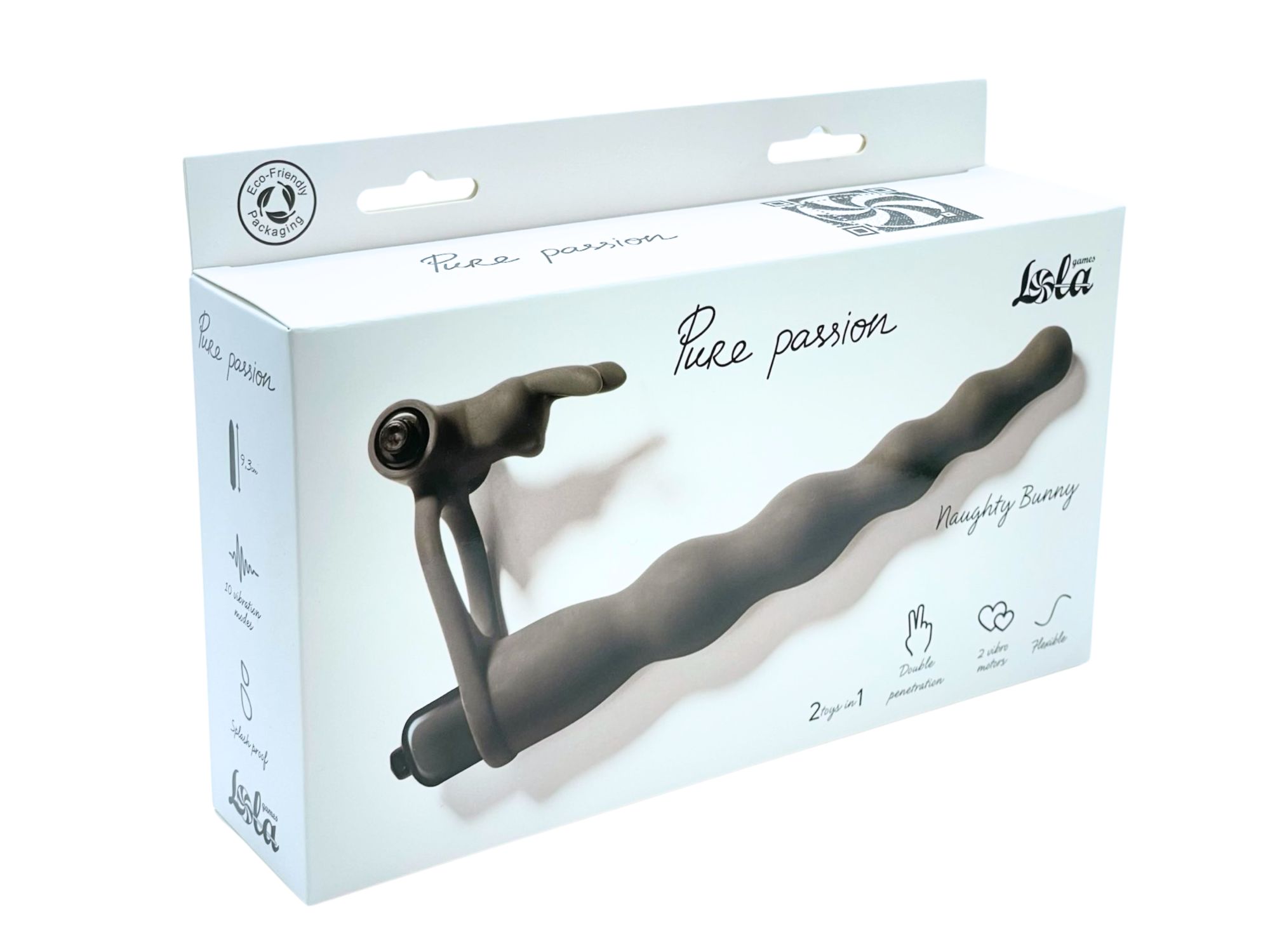 вибронасадка для двойного проникновения pure passion bunny black 1202-01lola в России