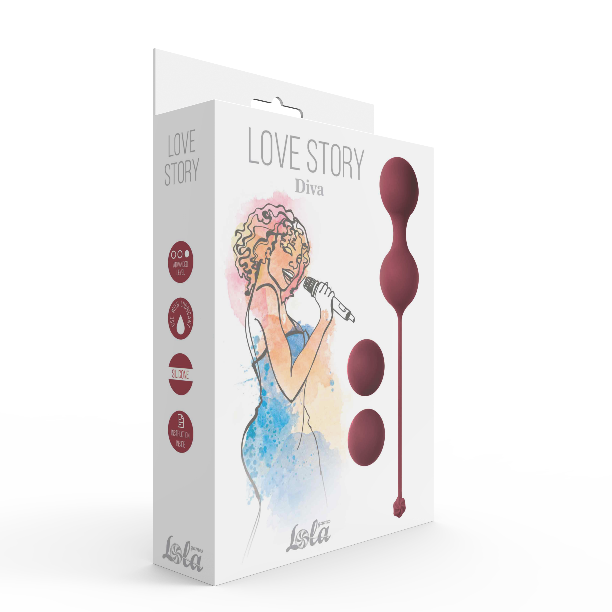 набор вагинальных шариков love story diva wine red 3012-02lola в России
