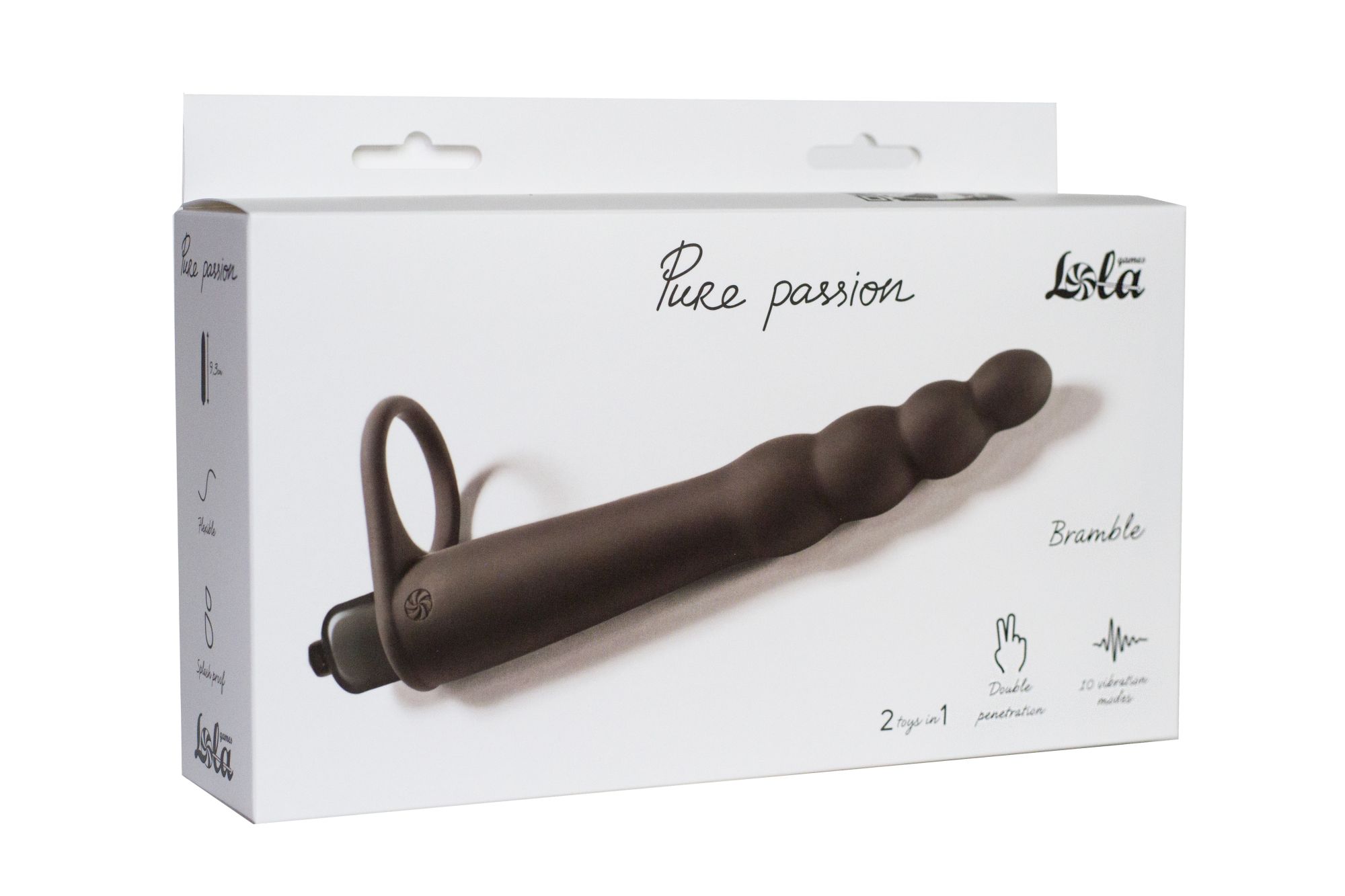 вибронасадка для двойного проникновения pure passion bramble black 1201-01lola в России