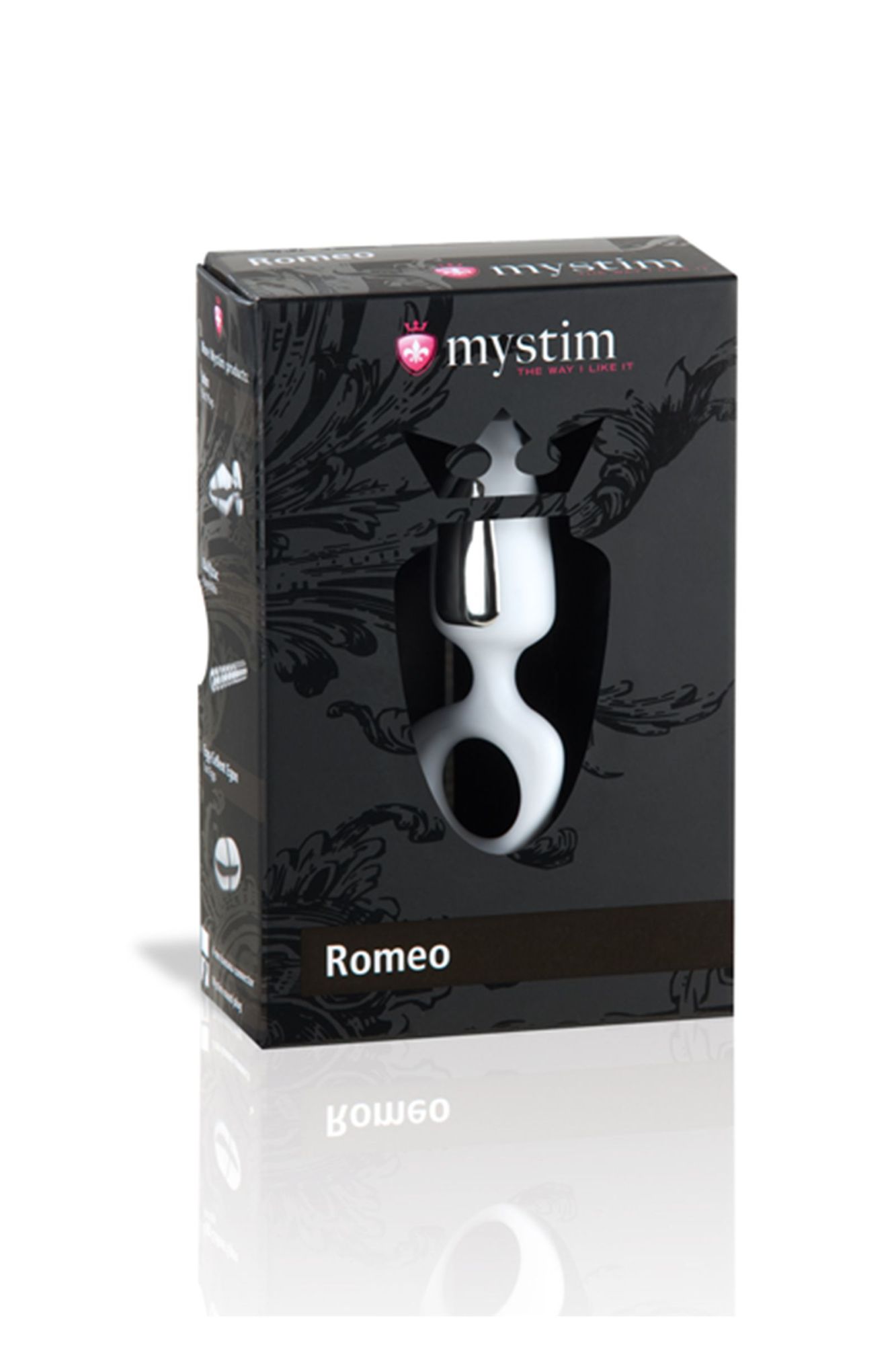 анальная пробка mystim romeo, электростимуляция, пластик, белый, 8,5 см, ø 3,5 см в России