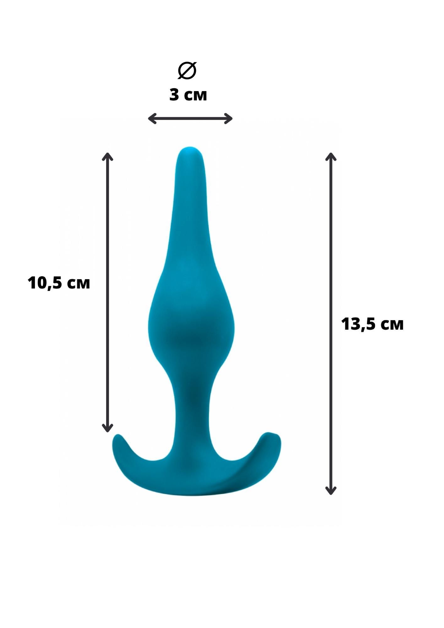 анальная пробка spice it up smooth aquamarine 8008-03lola в России