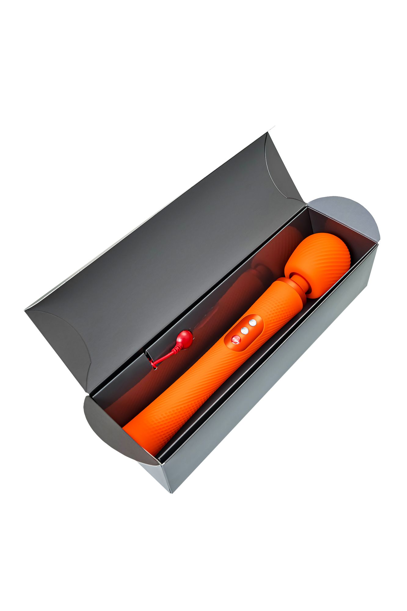 вибромассажер fun factory vim vibrating wand, силикон, оранжевый, 31,3 см в России