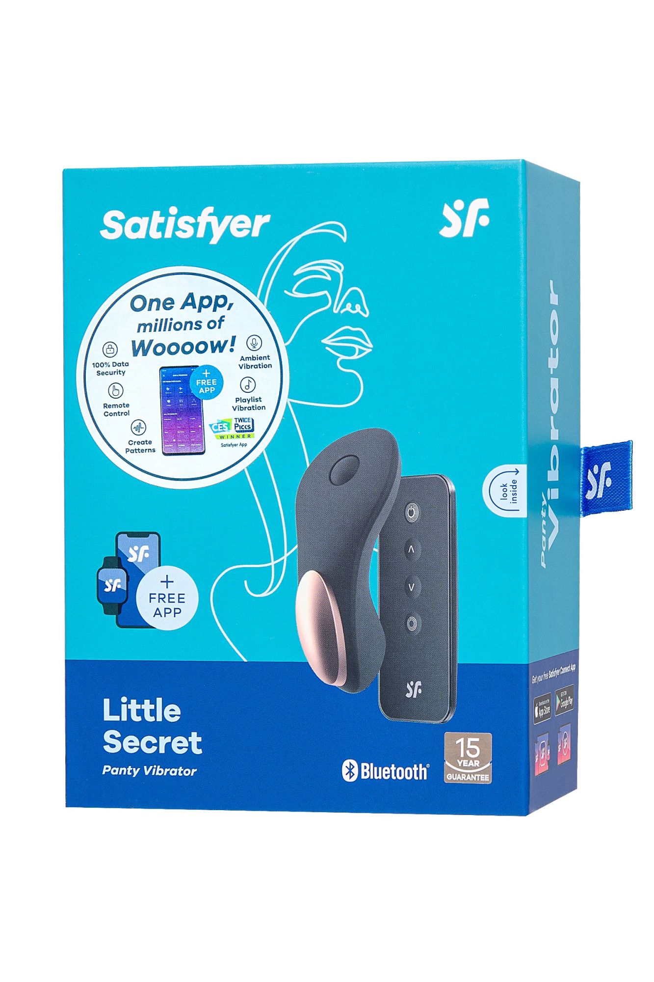 вибромассажер satisfyer little secret, силикон, чёрный, 8 см в России