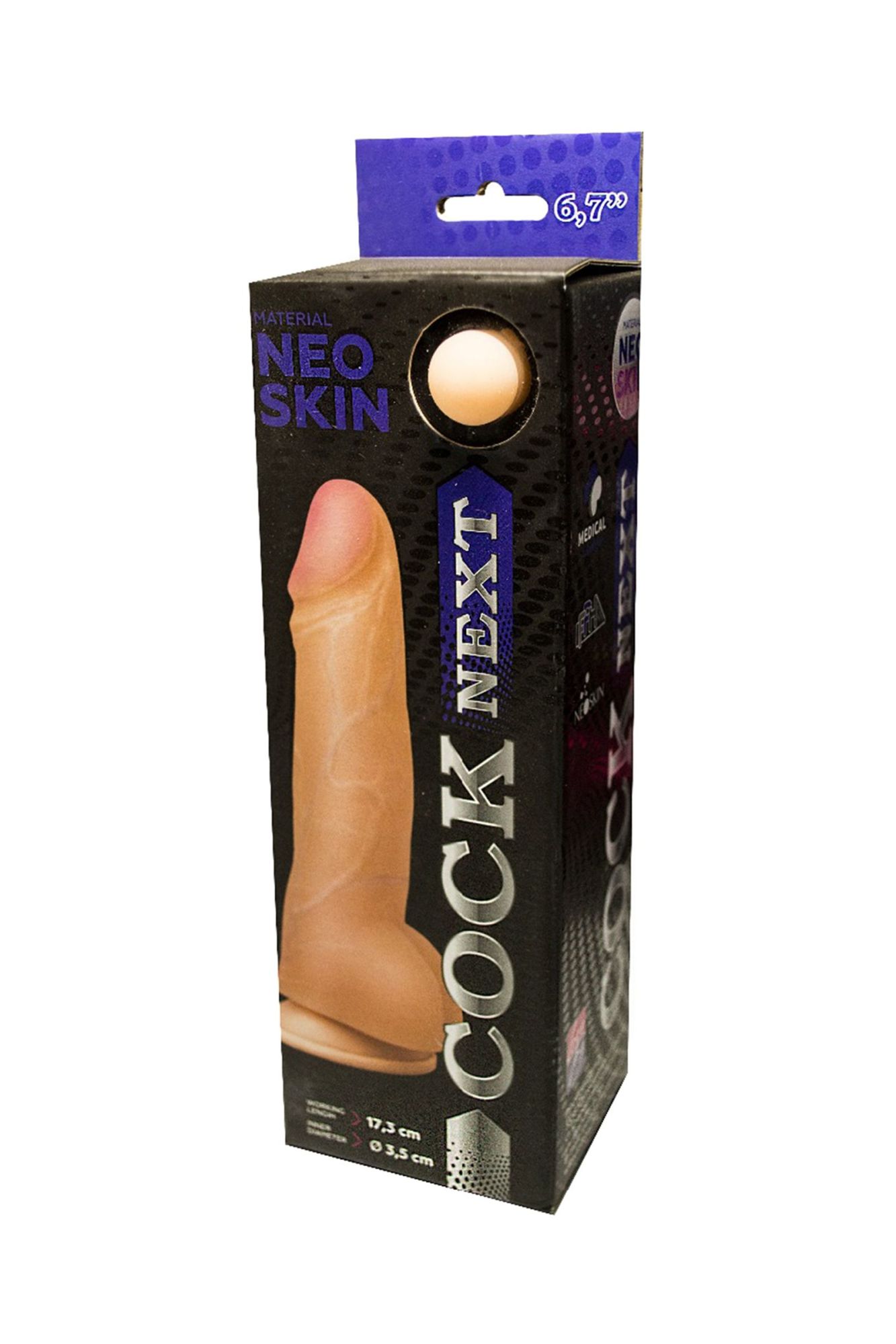 фаллоимитатор cock next lovetoy, tpr, телесный, 20,5 см в России