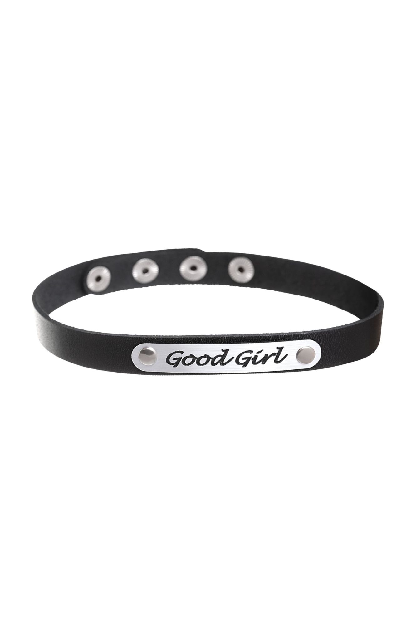 чокер штучки-дрючки «good girl», кожанный, чёрный в России