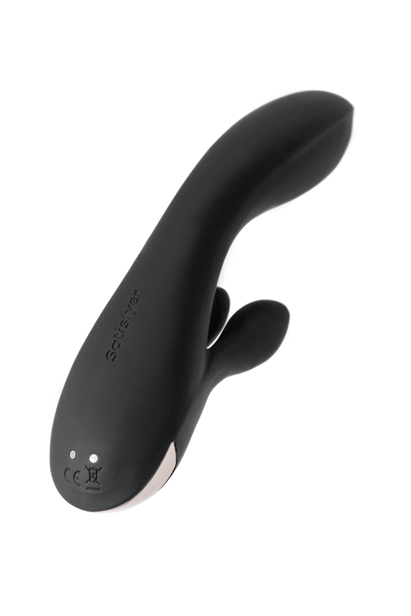 вибромассажер satisfyer double flex connect app, черный, силикон в России